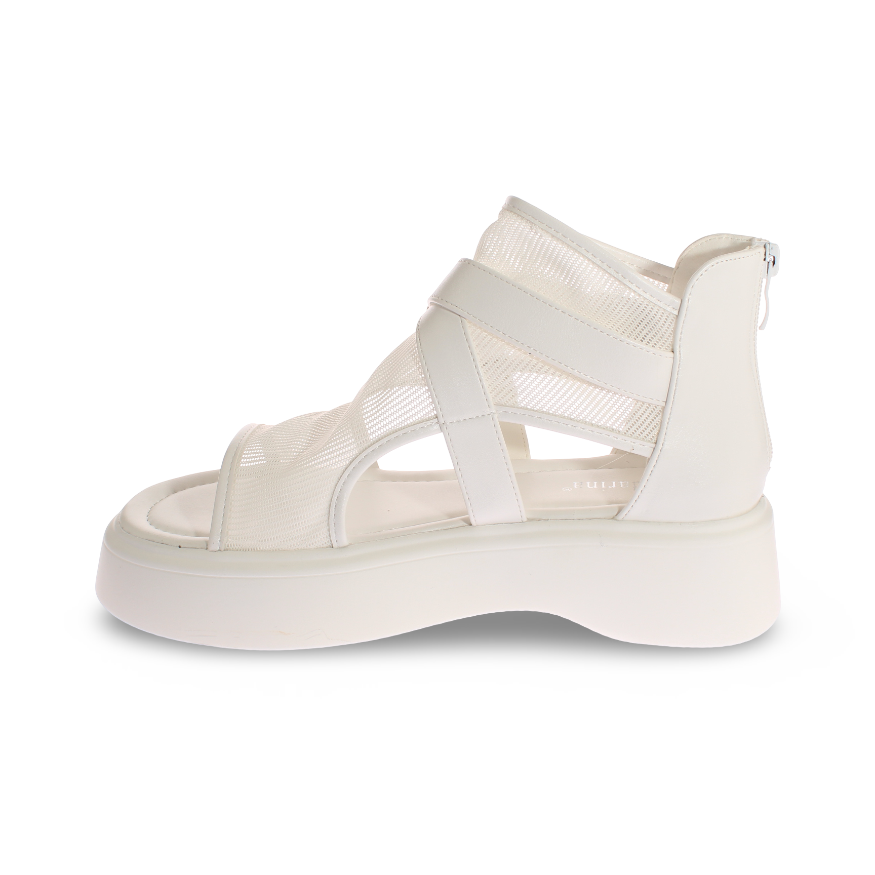 Sandalia Plataforma Blanco Vía Franca Mujer Art: 50676BLANCO-3