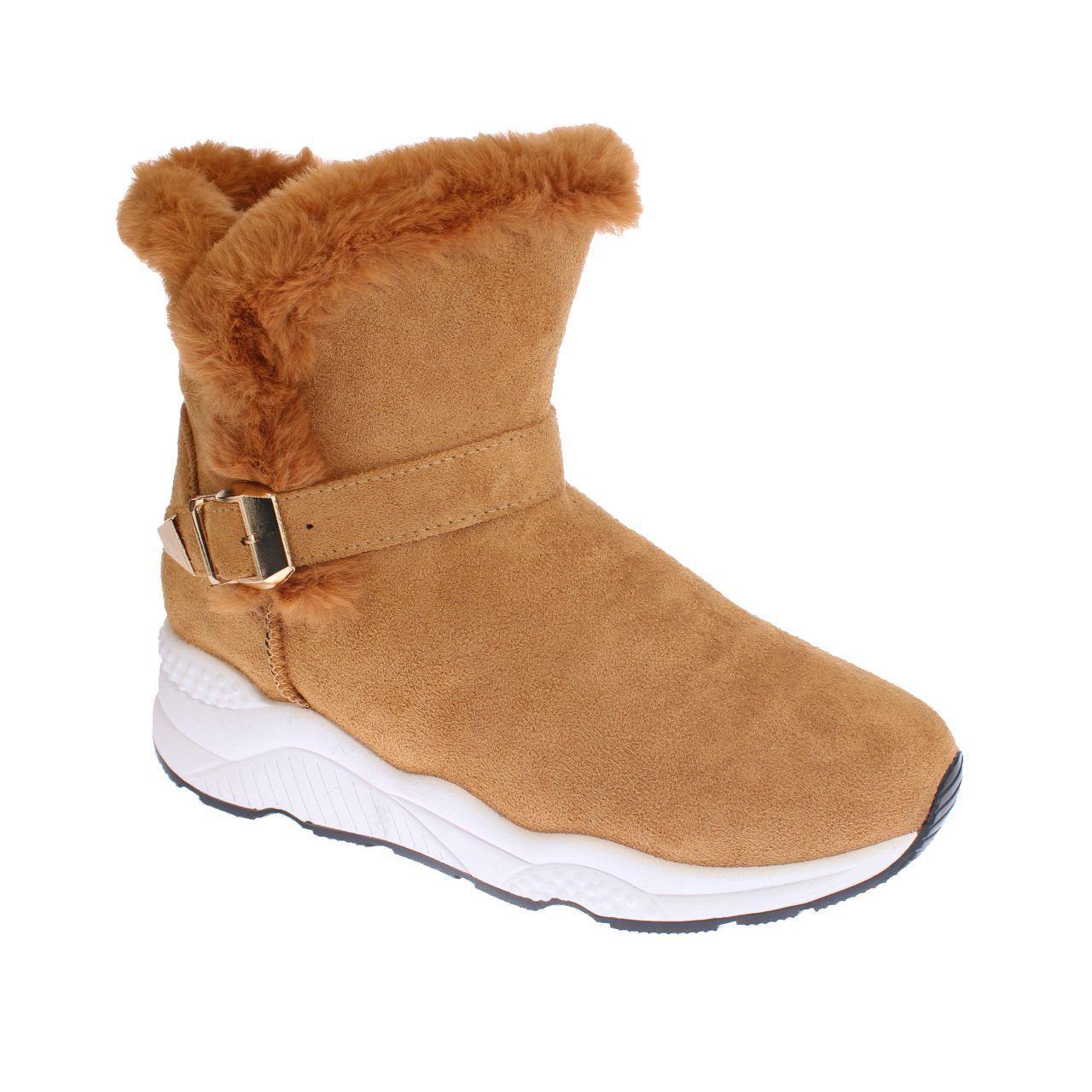 Bota Piel Camel Vía Franca Mujer-0