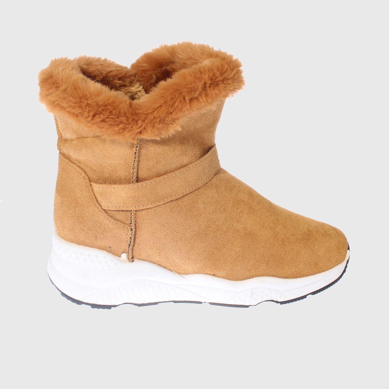 Bota Piel Camel Vía Franca Mujer-3