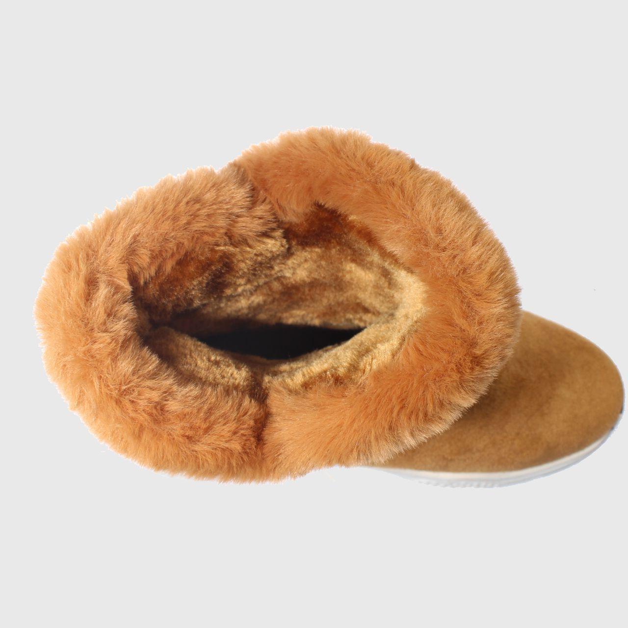 Bota Piel Camel Vía Franca Mujer-4
