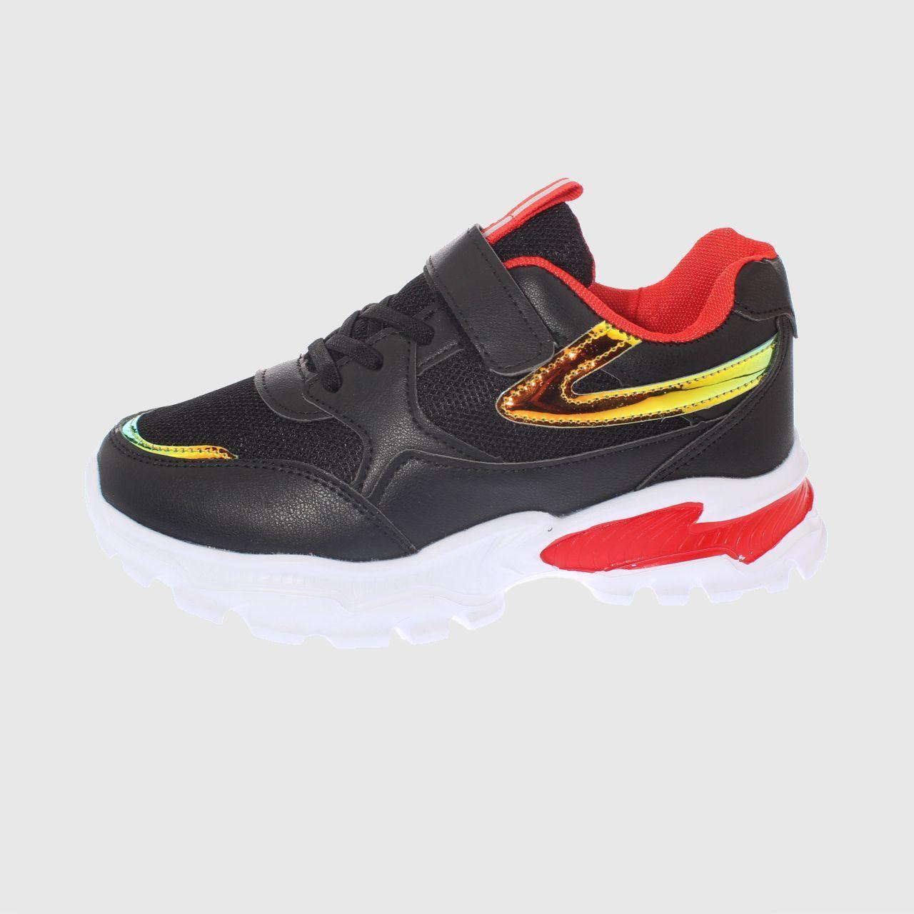 Zapatilla Negro Vía Franca Niño-1