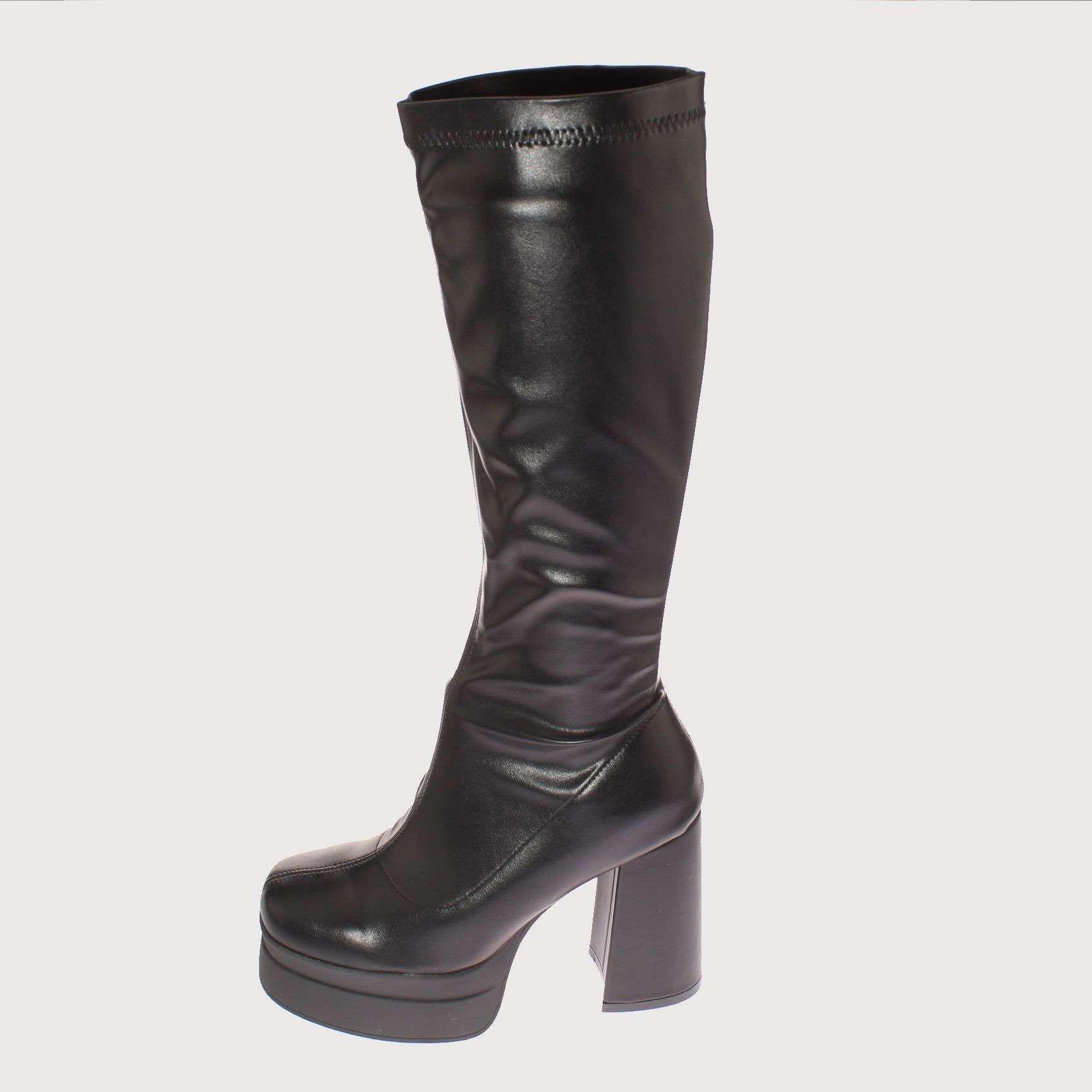 Bota Terraplen Negro Vía Franca Mujer Art: 5XZN563ABLACK-1