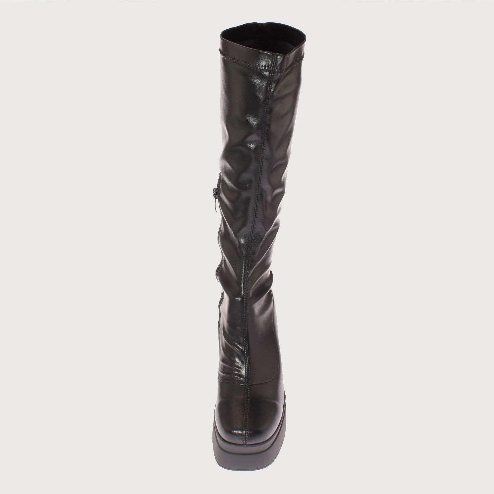 Bota Terraplen Negro Vía Franca Mujer Art: 5XZN563ABLACK-2