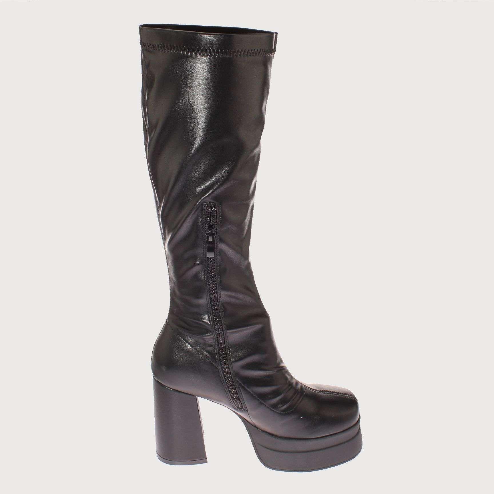 Bota Terraplen Negro Vía Franca Mujer Art: 5XZN563ABLACK-3