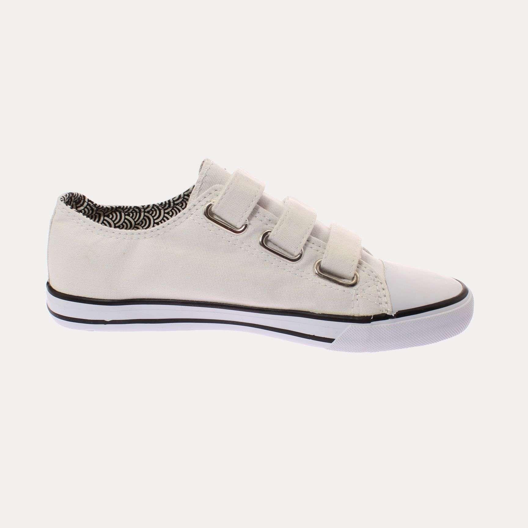 Zapatilla Lona Blanco Vía Franca Mujer Art: 5DSC01065WHITE-3