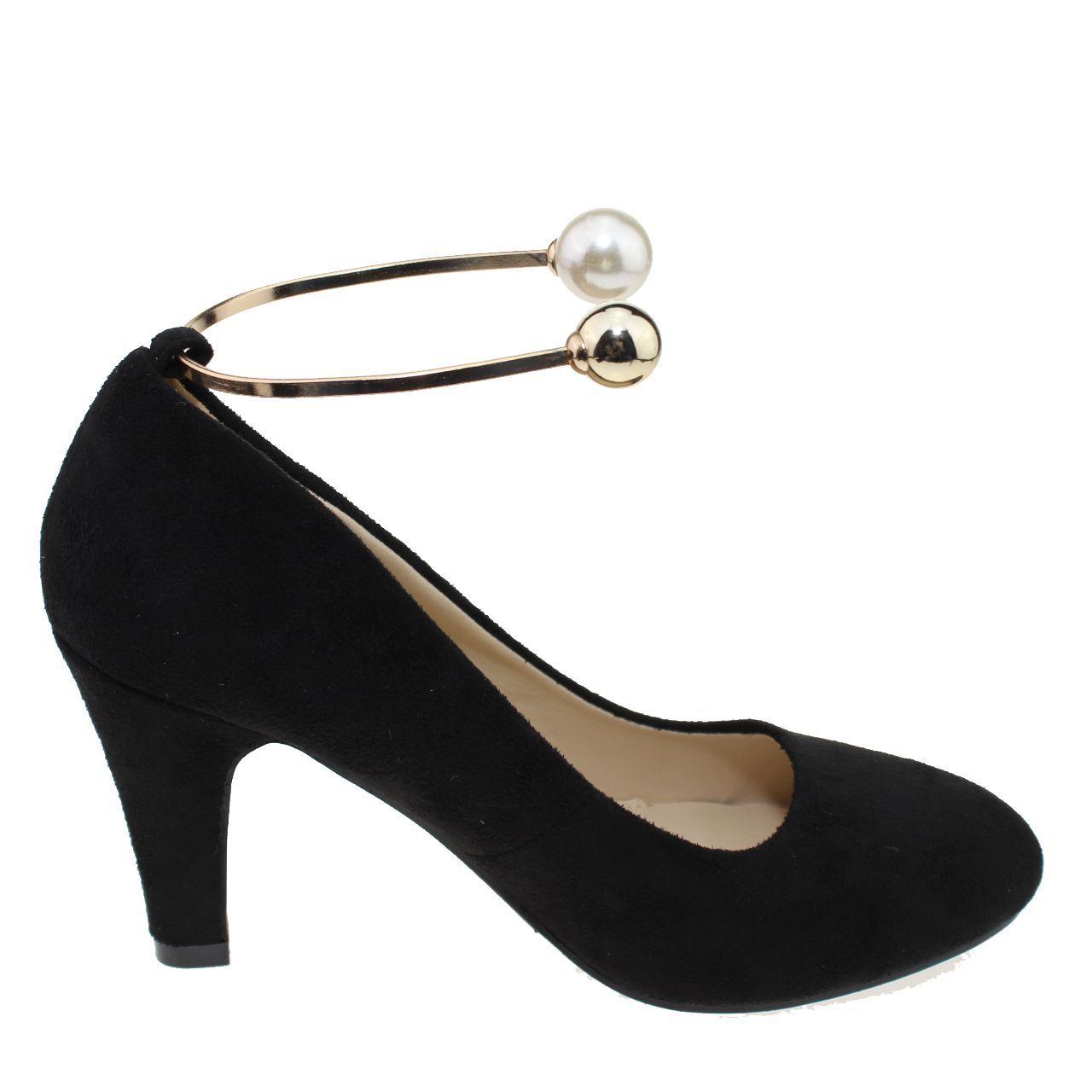 Zapato Taco Para Mujer Color Negro-1