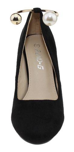 Zapato Taco Para Mujer Color Negro-6