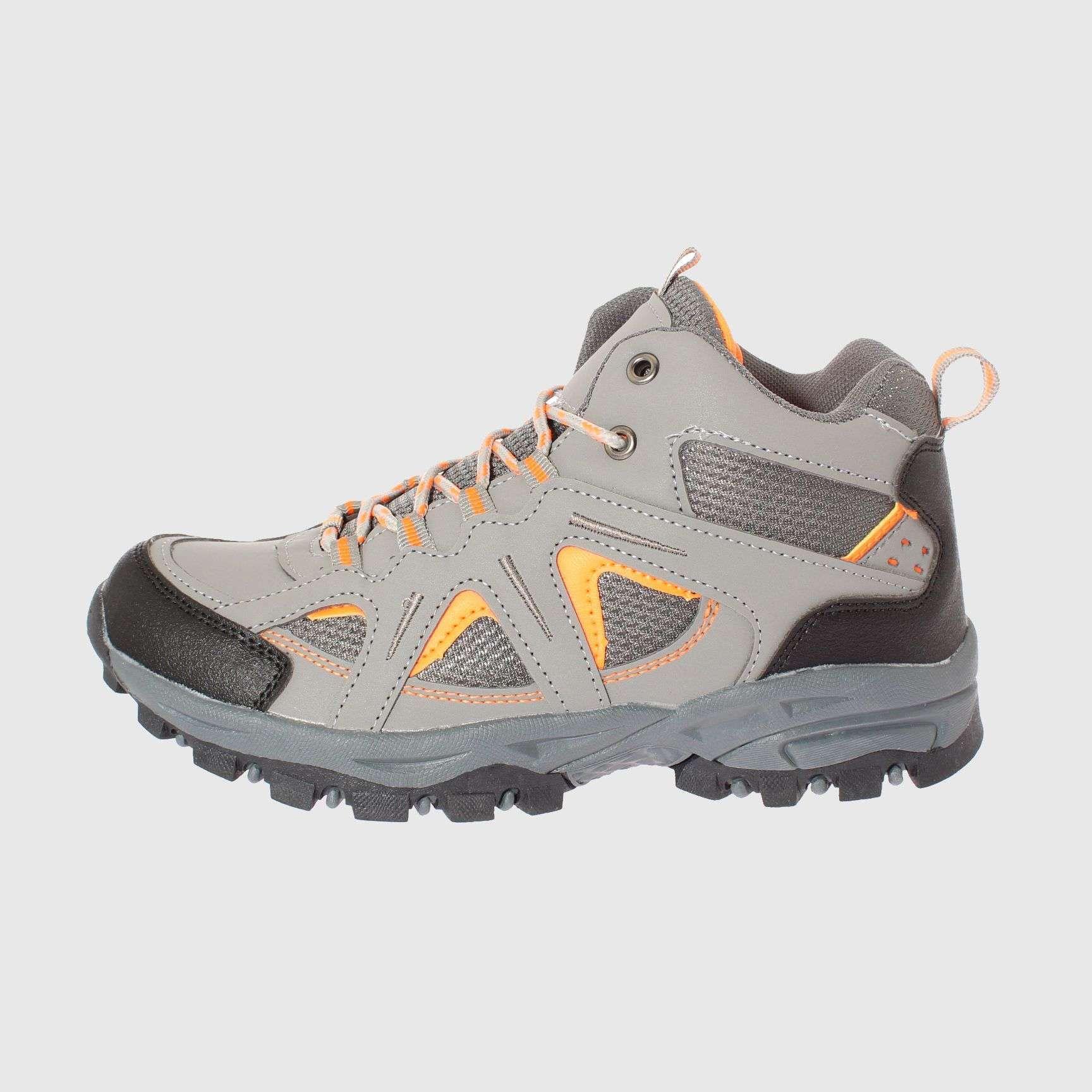 Zapatilla Outdoor Gris/Naranjo Vía Franca Mujer-4