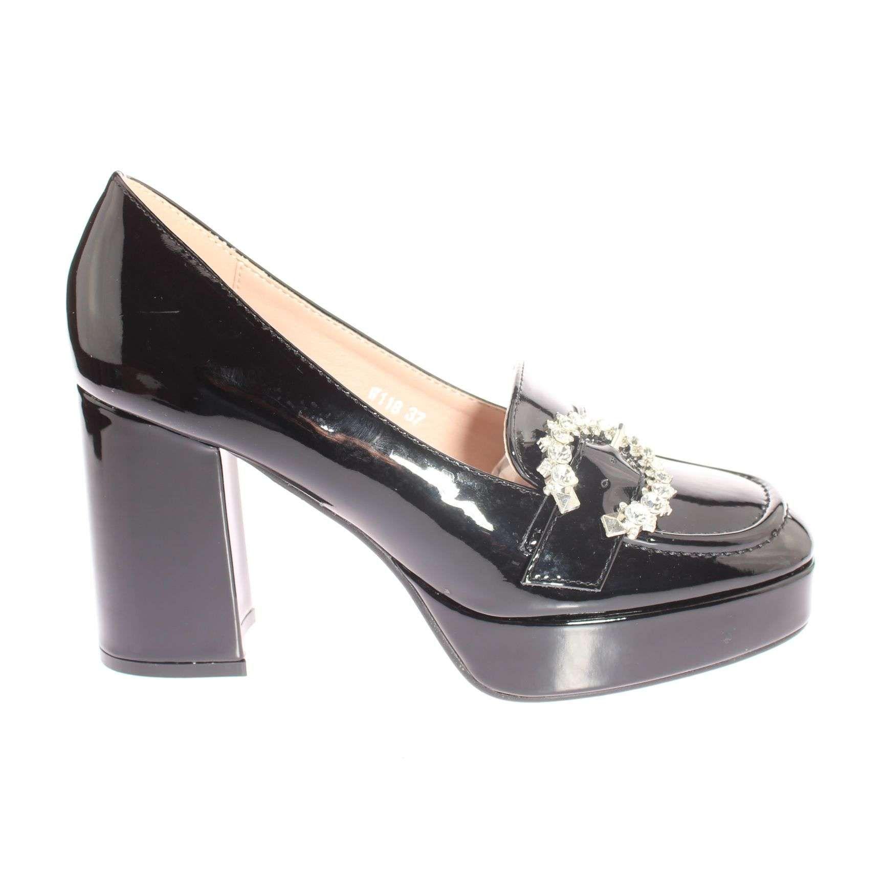 Zapato Negro Vía Franca Mujer Art: 5W118BLACK-1