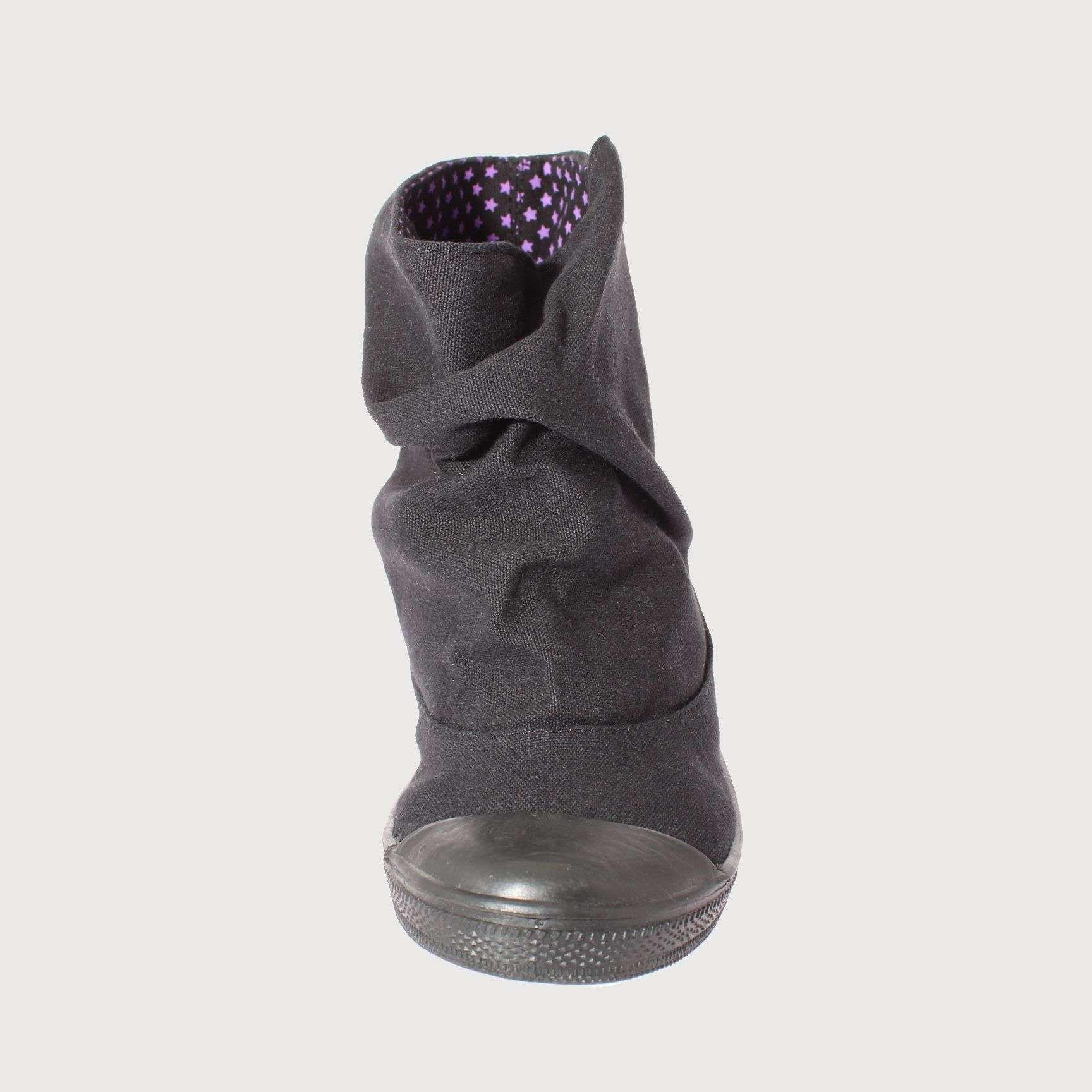 Botín Lona Negro Vía Franca Mujer Art: 5H0988BLACK-1