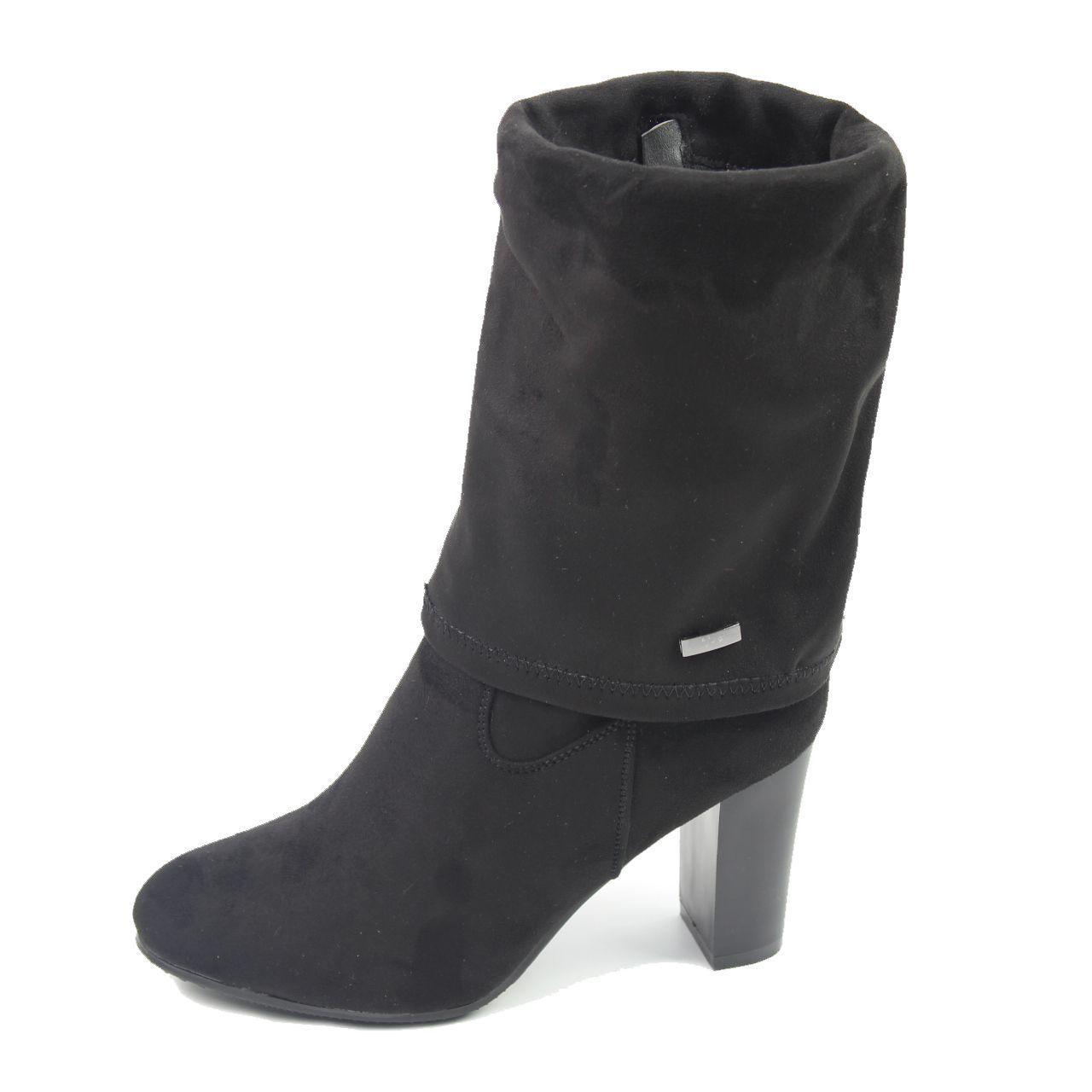 Bota Tacón Negro Vía Franca Mujer-0