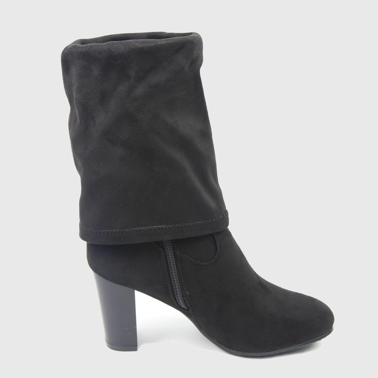Bota Tacón Negro Vía Franca Mujer-1