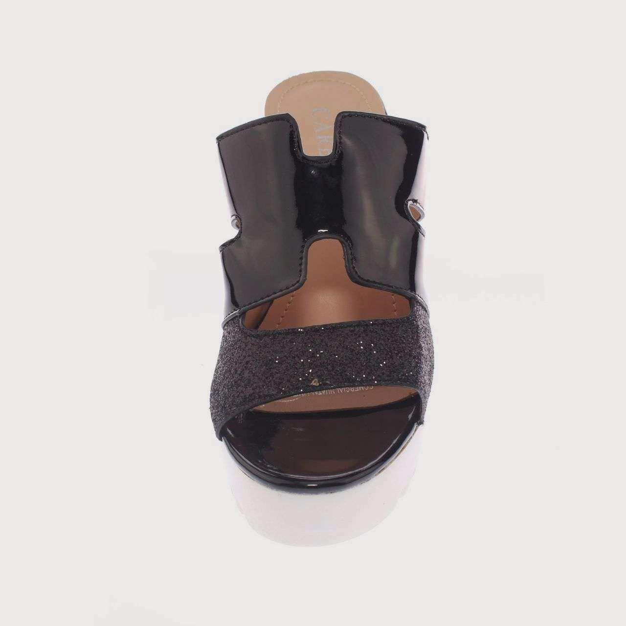 Sandalia Negro Vía Franca Mujer Art: 5YJ038BLACK-2