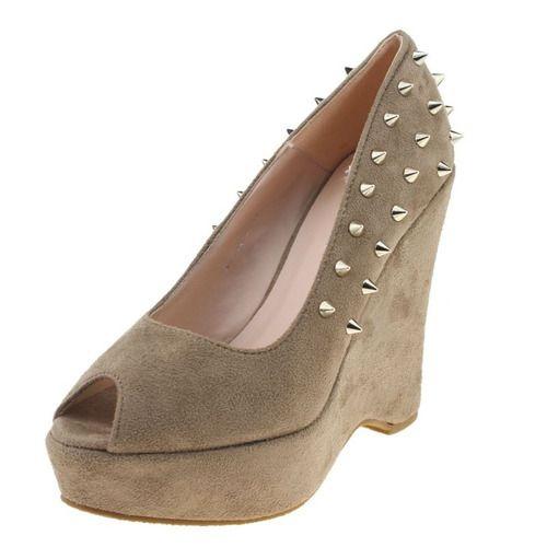 Zapato Casual Para Mujer Color Caqui-0