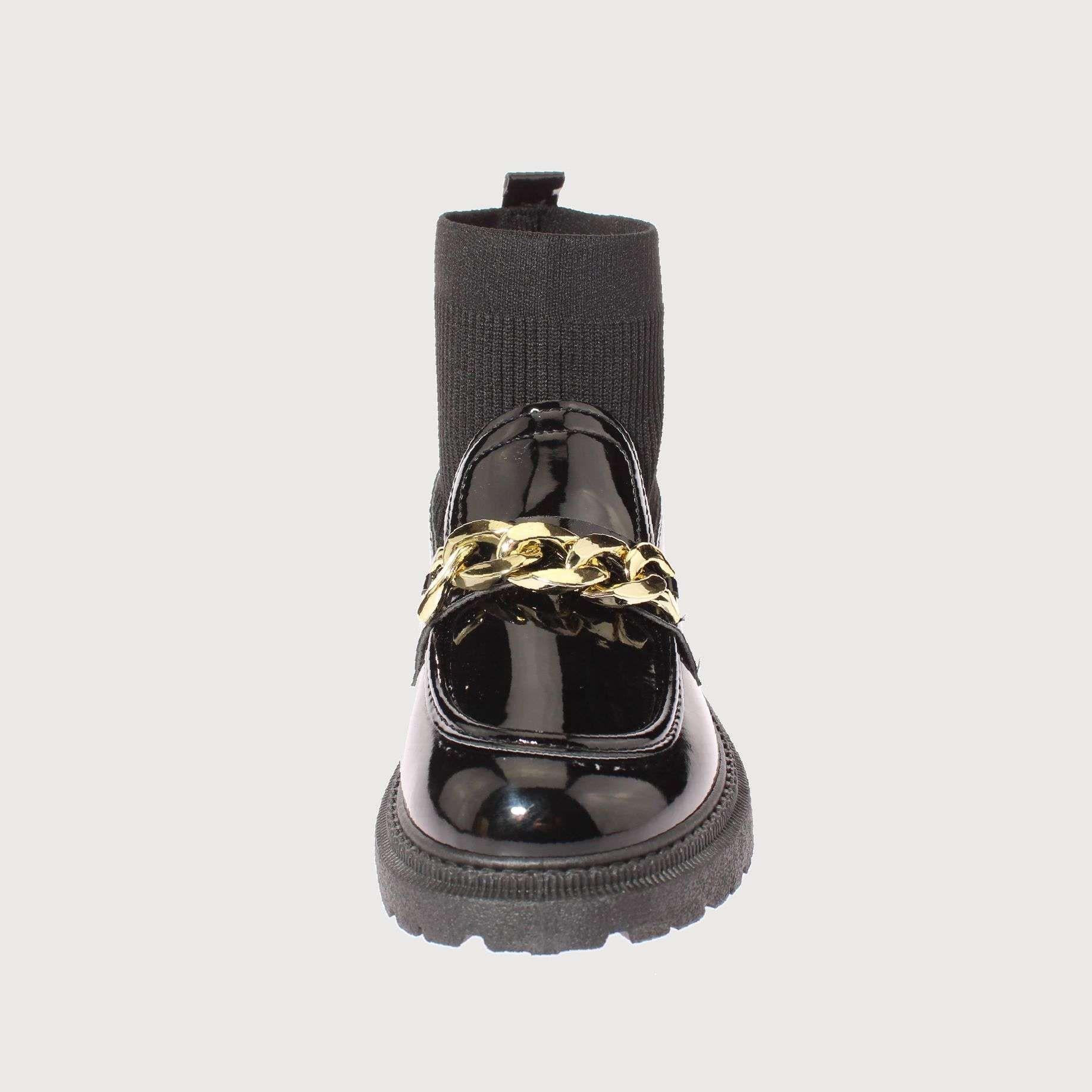 Botín Negro Vía Franca Niña Art: 31201C1439BLACK-2