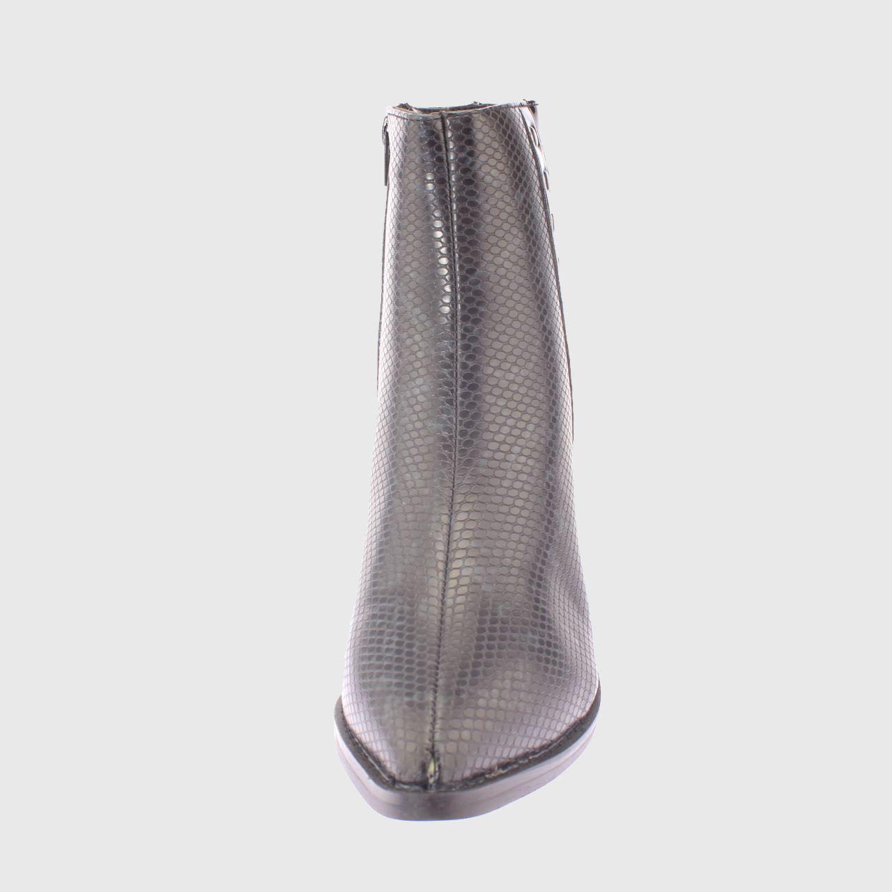 Botin Animal Negro Vía Franca Mujer-1
