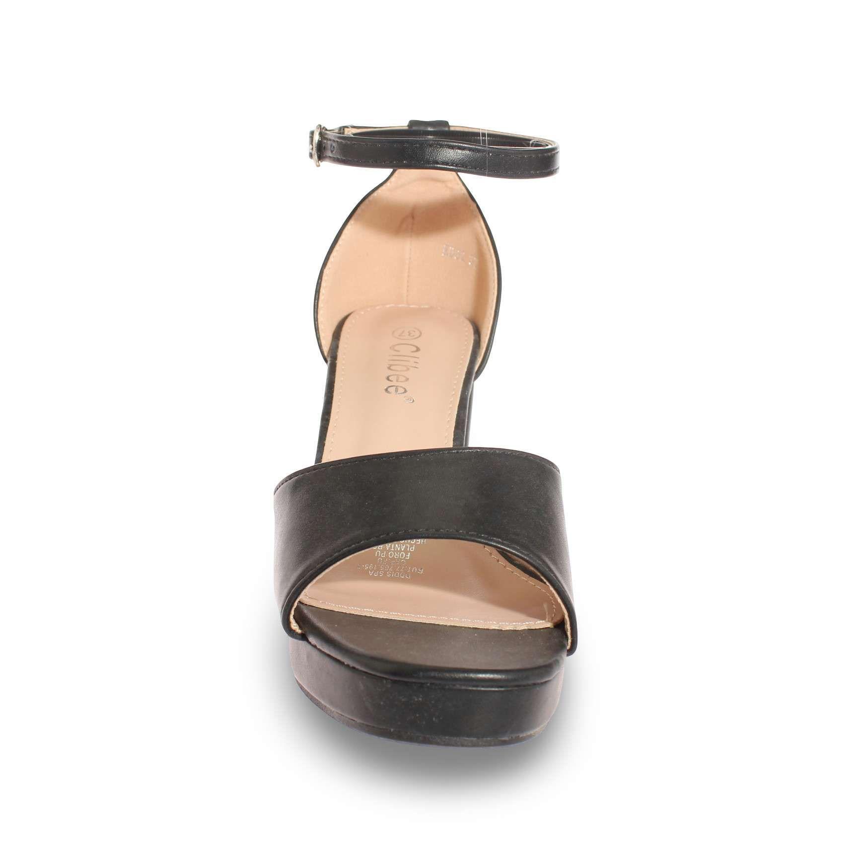 Sandalia Taco Negro Vía Franca Mujer Art: 5KD82BLACK-2