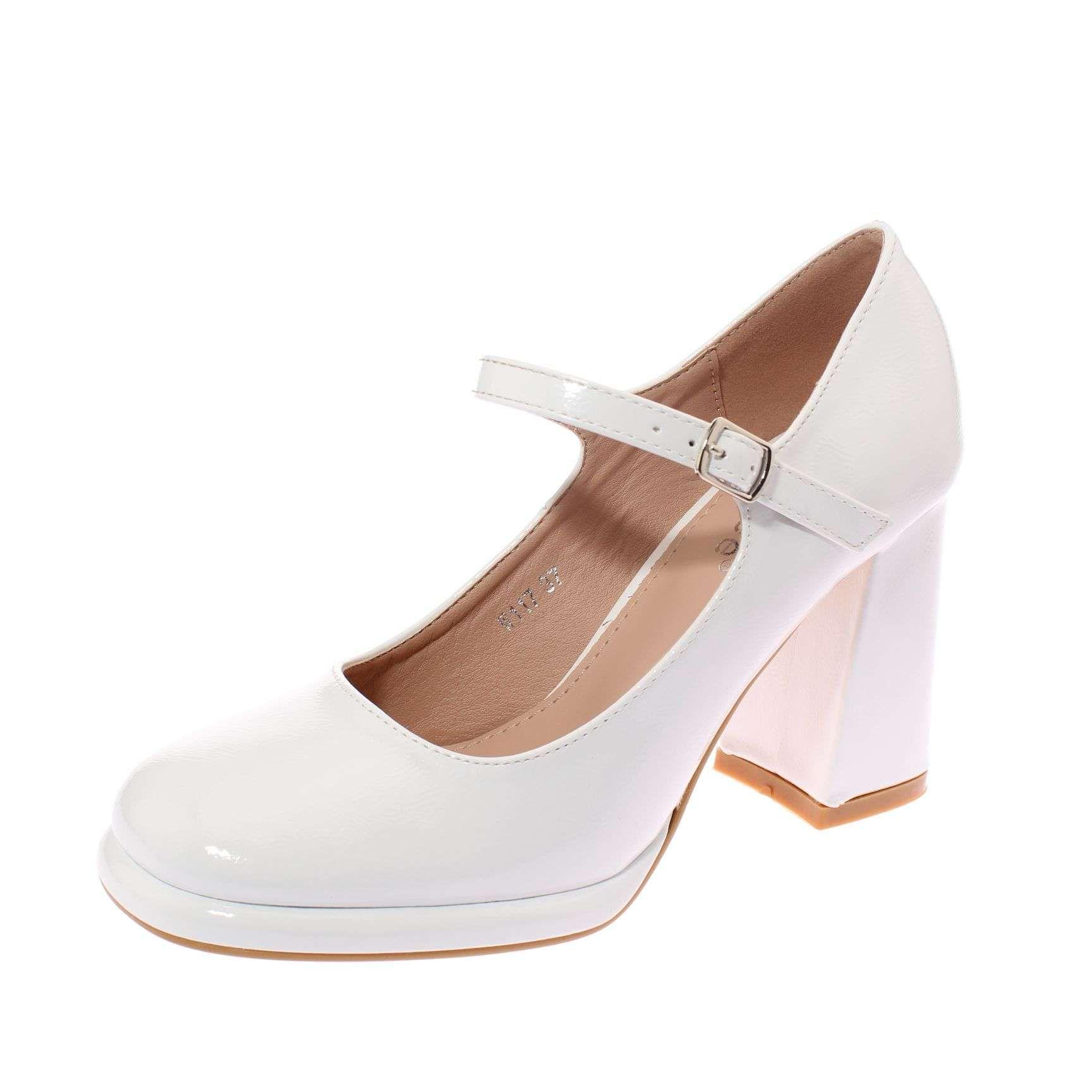 Zapato Tacón Blanco Vía Franca Mujer Art: 5W117WHITE-0