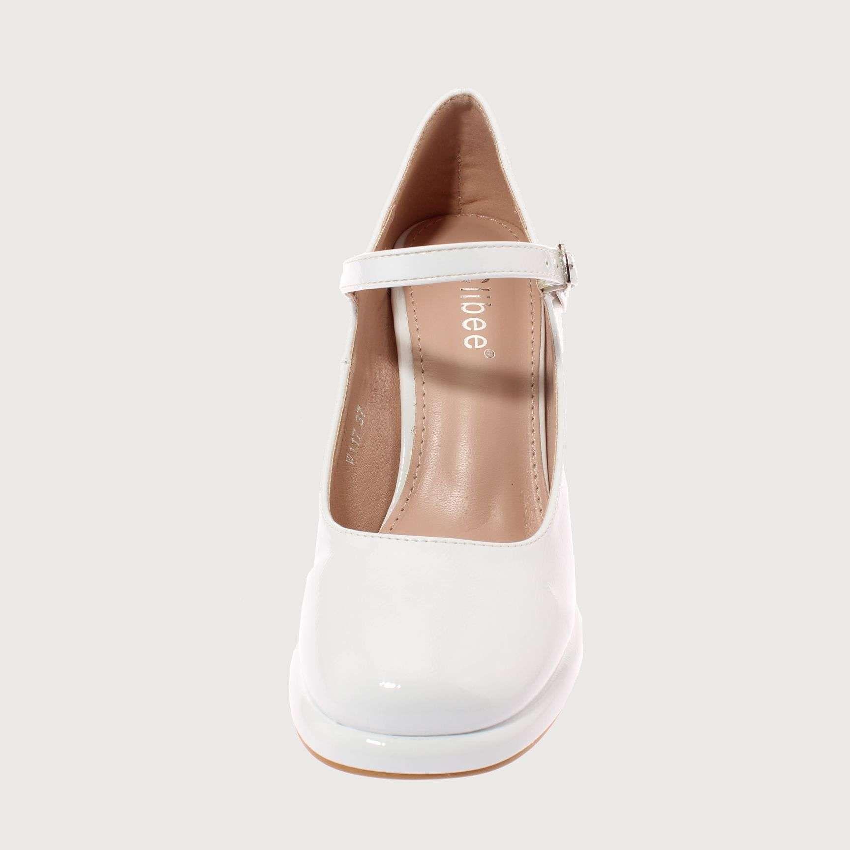 Zapato Tacón Blanco Vía Franca Mujer Art: 5W117WHITE-2
