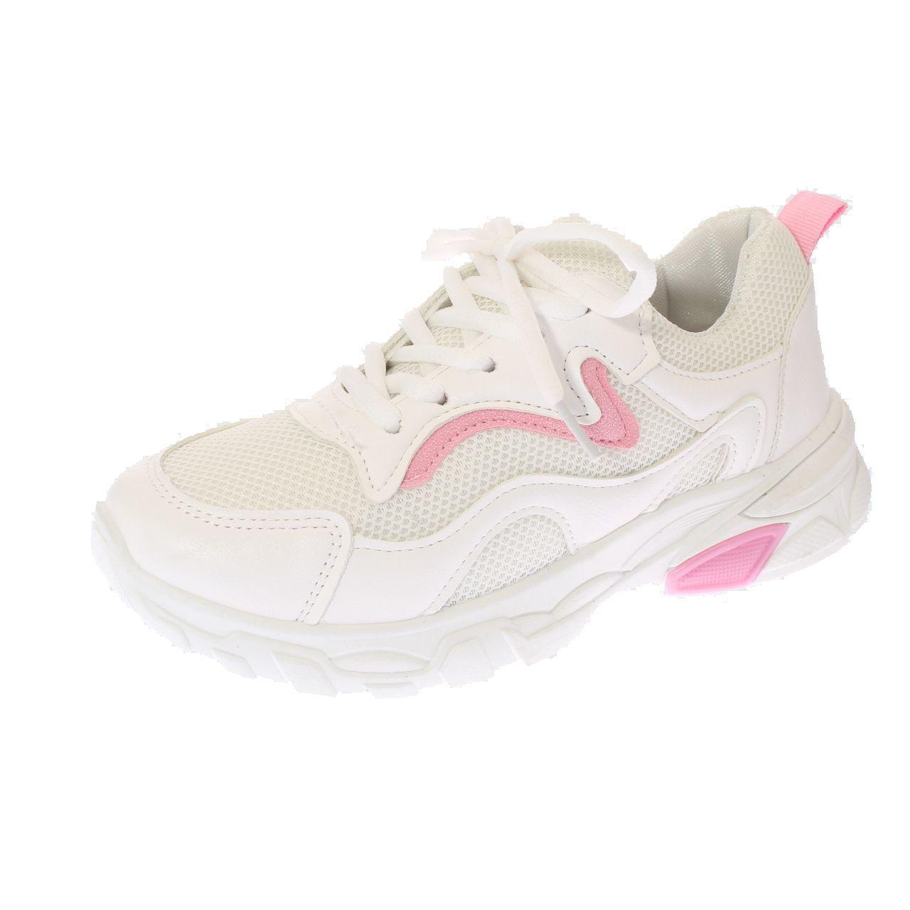 Zapatilla Blanco Rosado Vía Franca Mujer-0