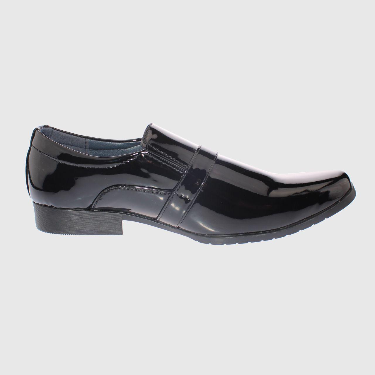 Zapato Formal Negro Vía Franca Hombre-3