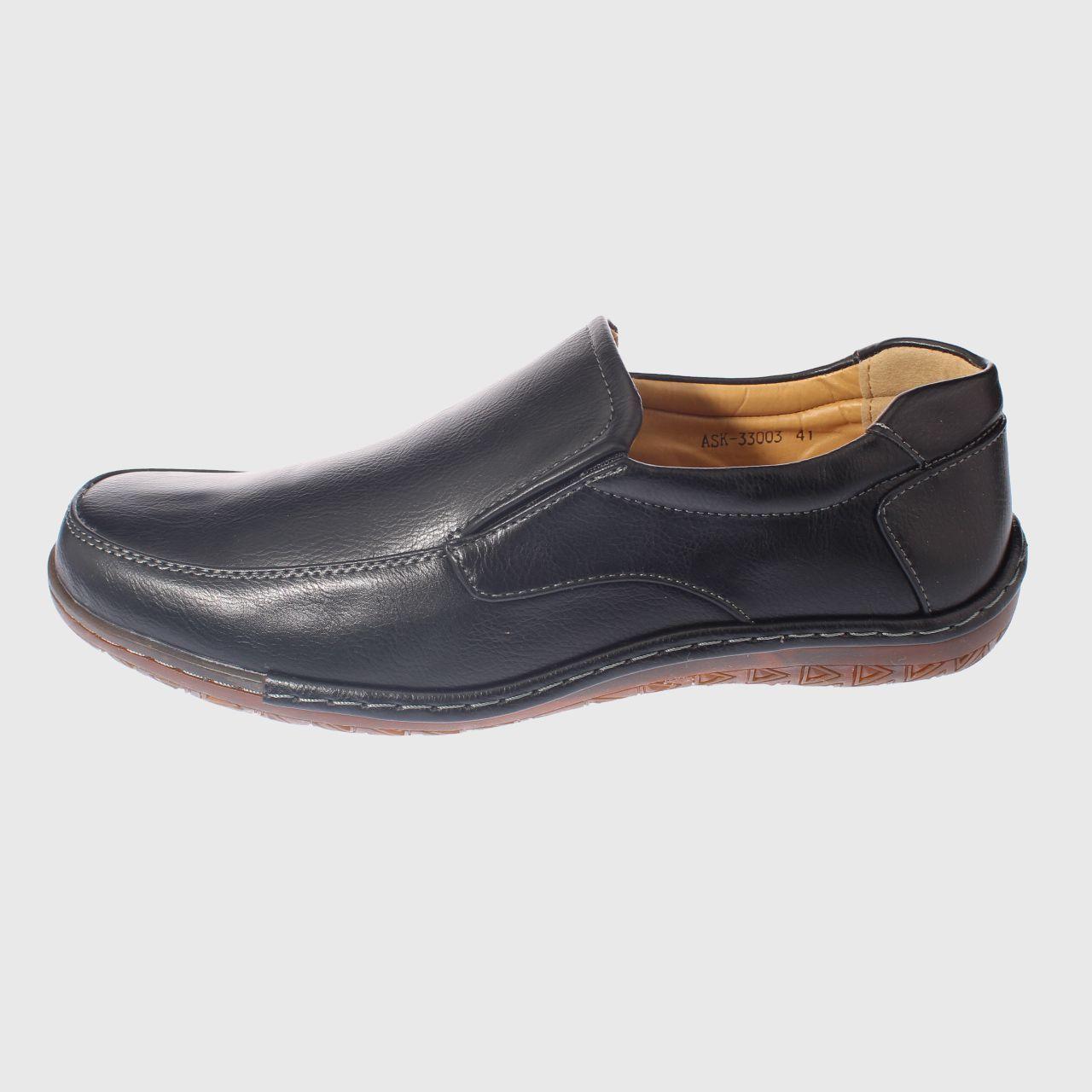 Mocasín Negro Vía Franca Hombre-1