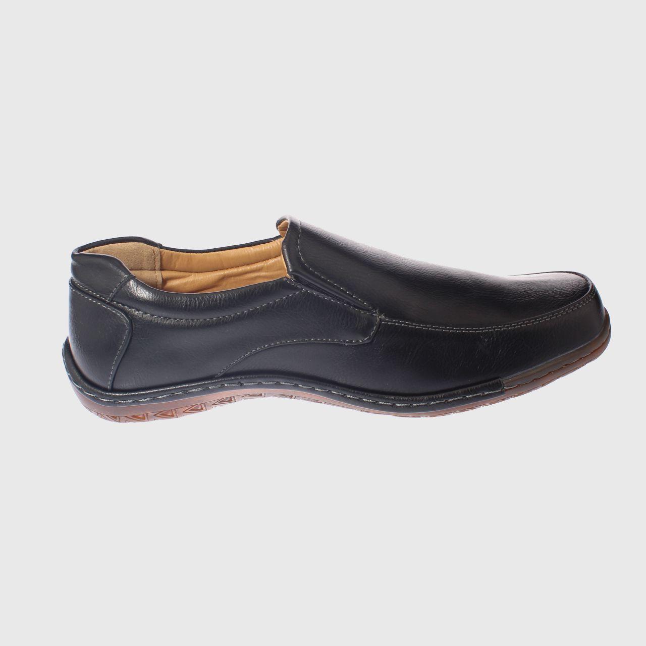 Mocasín Negro Vía Franca Hombre-3