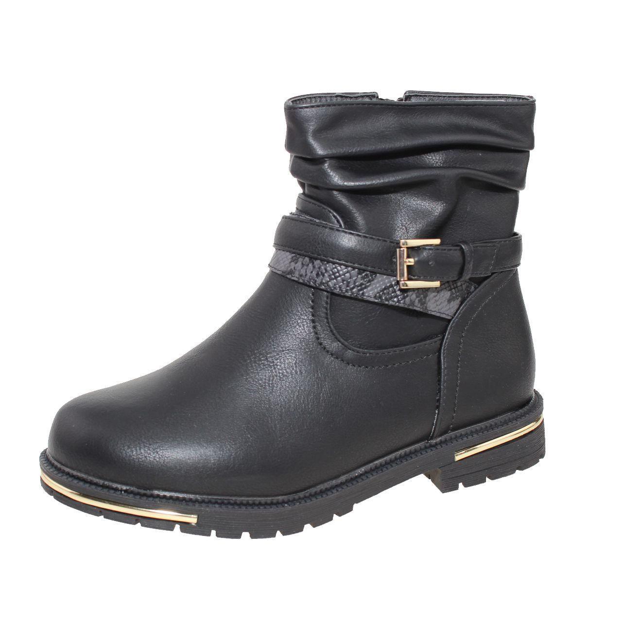 Bota Negro Vía Franca Niña-0