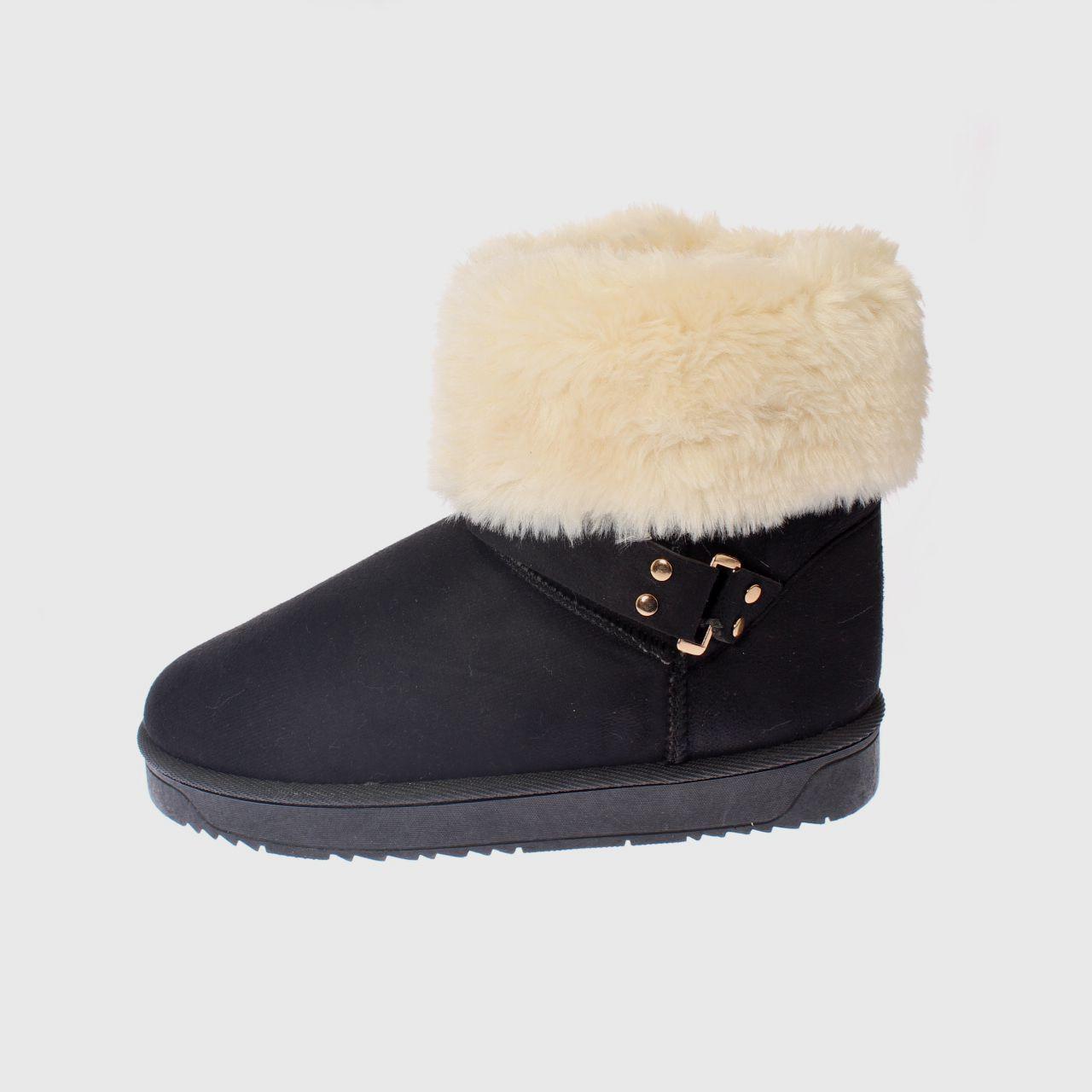 Bota Piel Negro Vía Franca Mujer-2