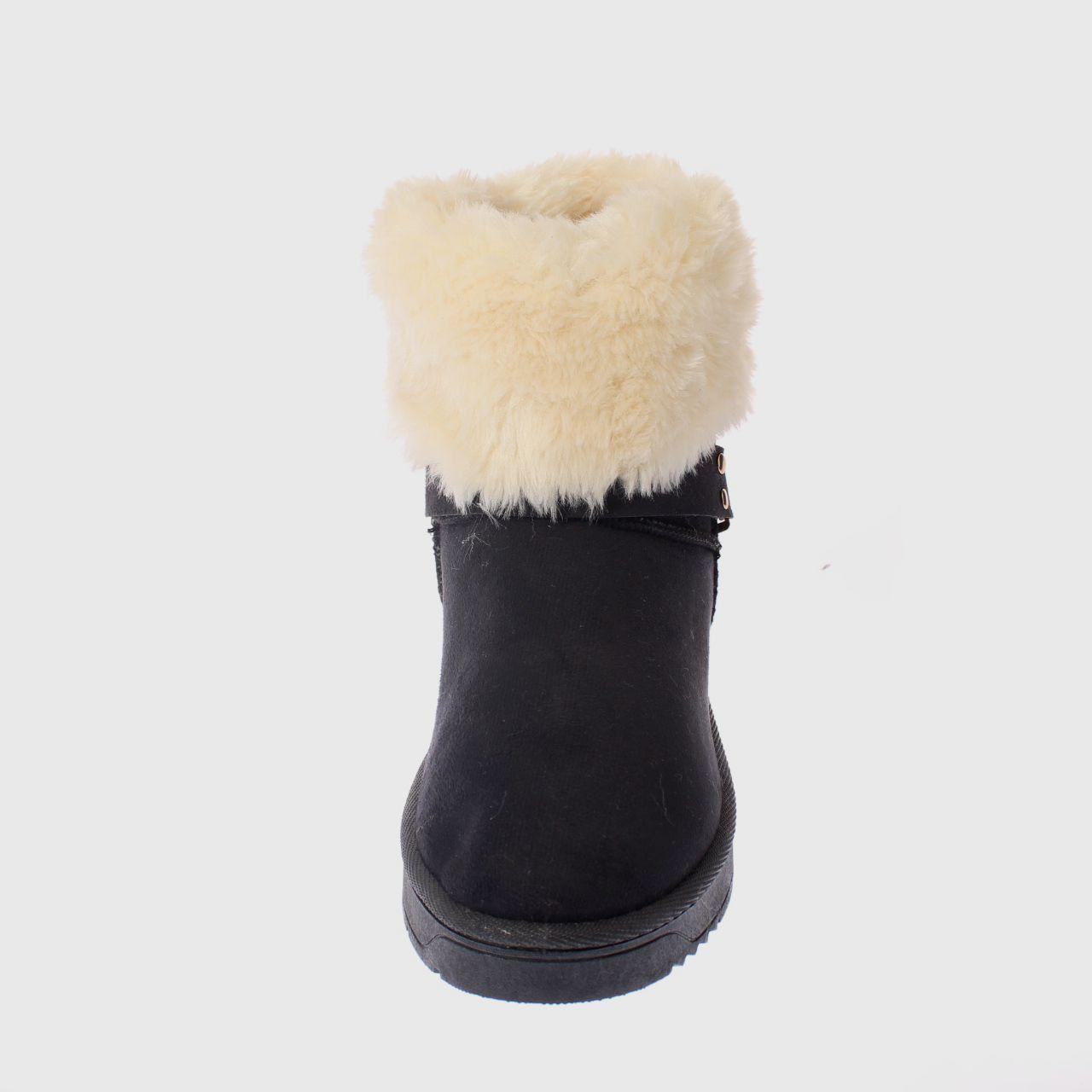 Bota Piel Negro Vía Franca Mujer-3