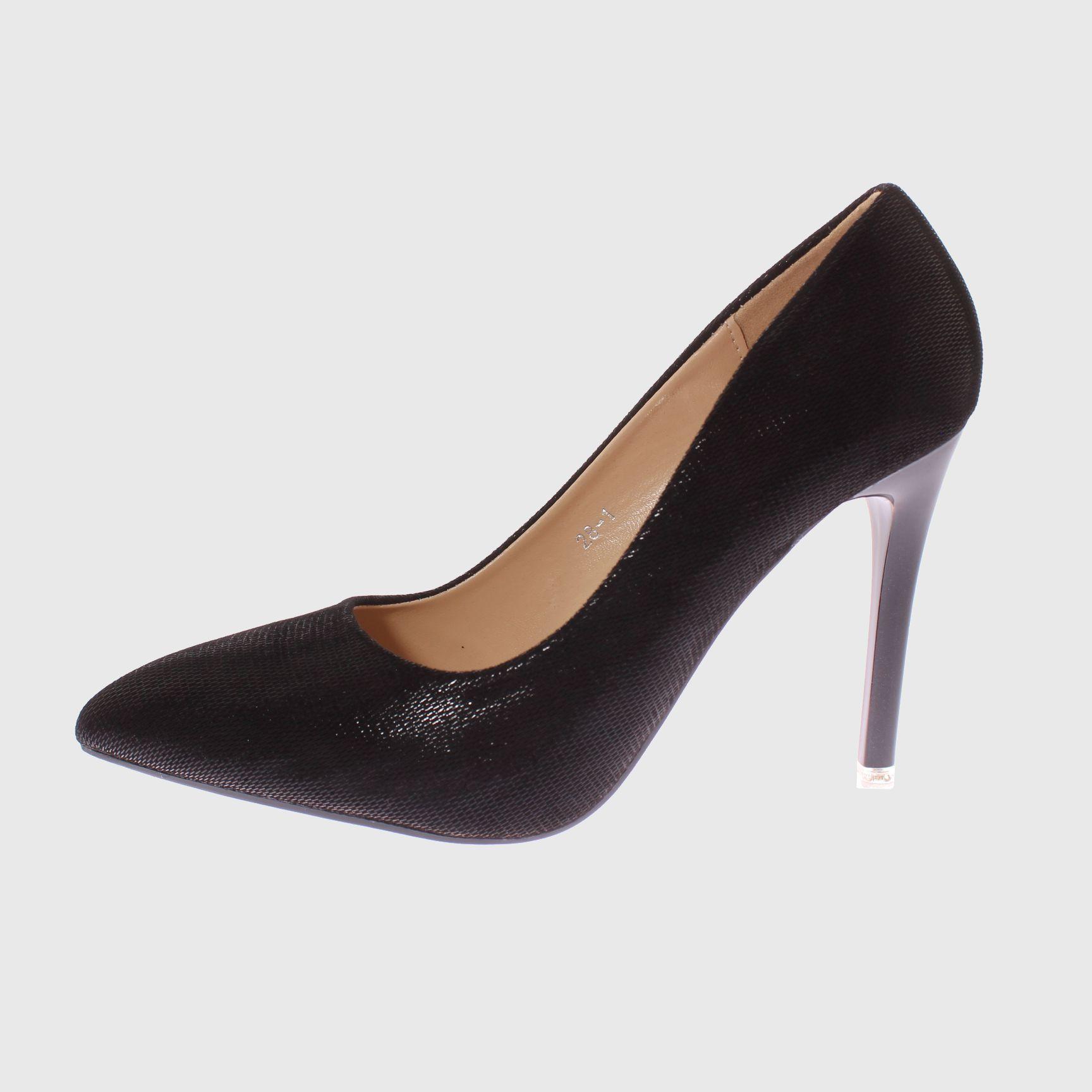 Zapato taco Negro Vía Franca Mujer-1