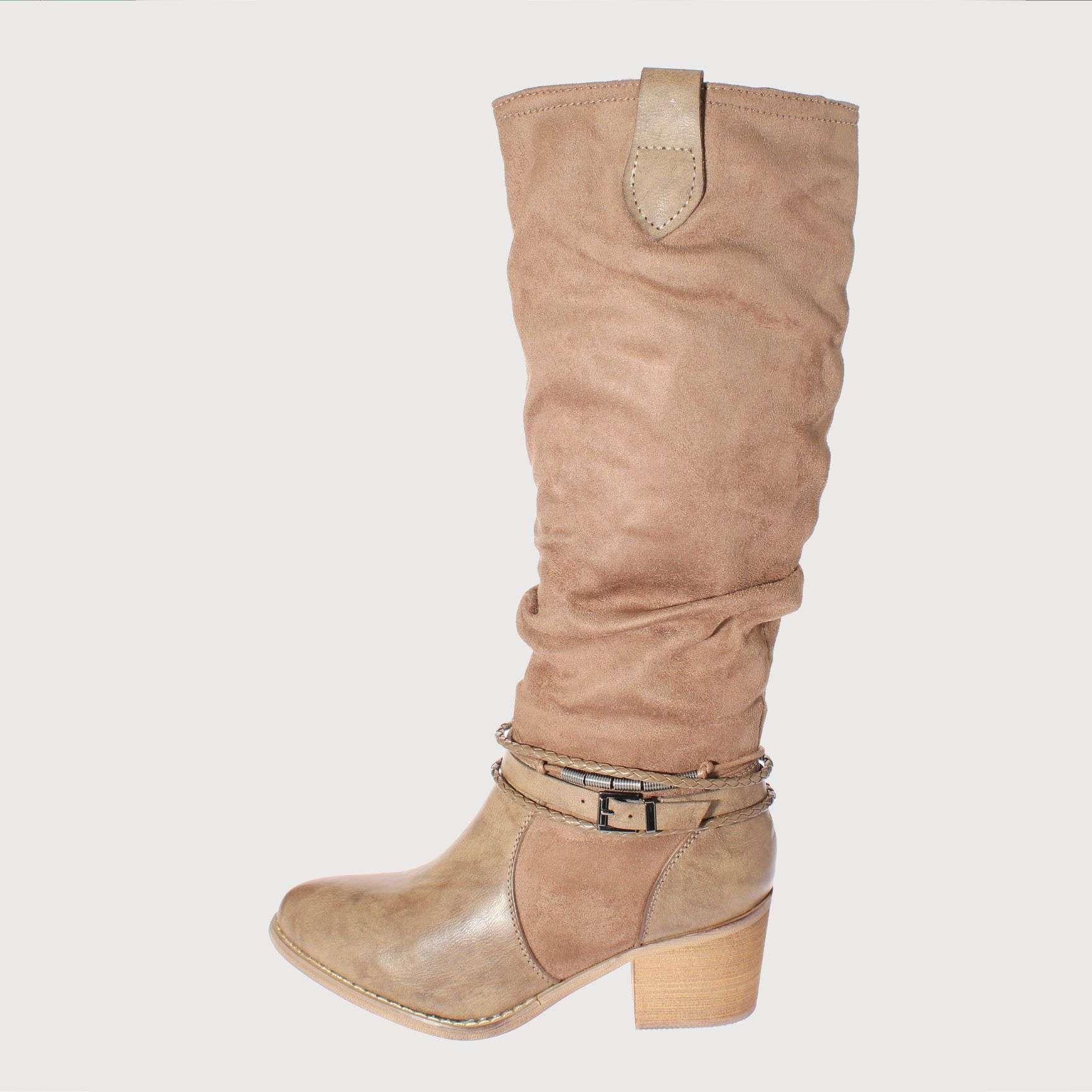 Bota Gris Vía Franca Mujer Art: 512083304TAUPE-1