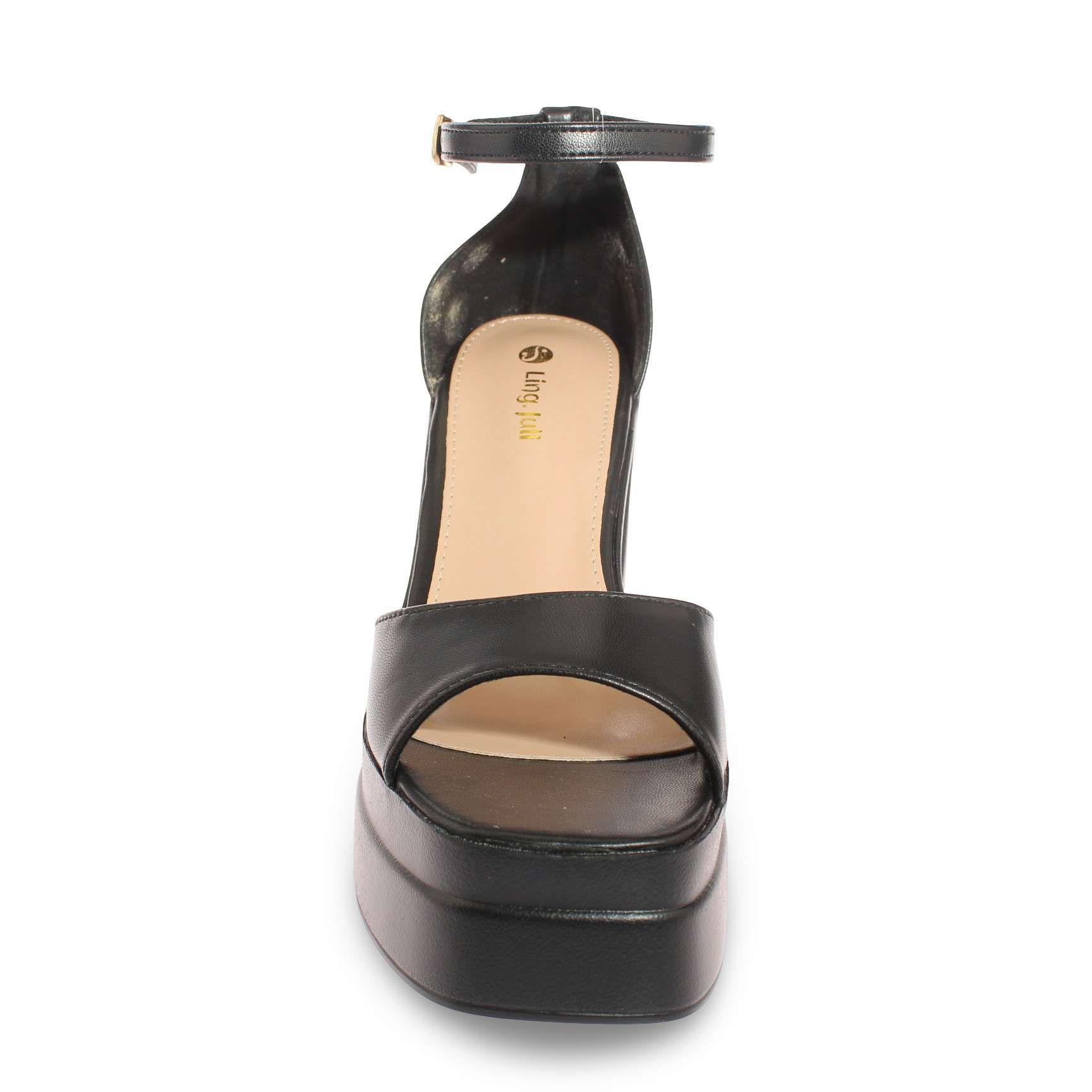 Sandalia Plataforma Negro Vía Franca Mujer Art: 5S310B0462BLACK-2