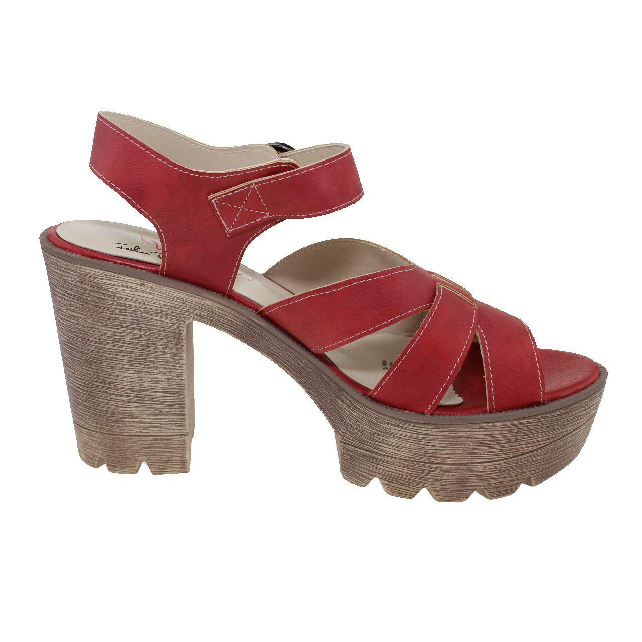 Sandalia Tacón Roja Vía Franca Mujer-3