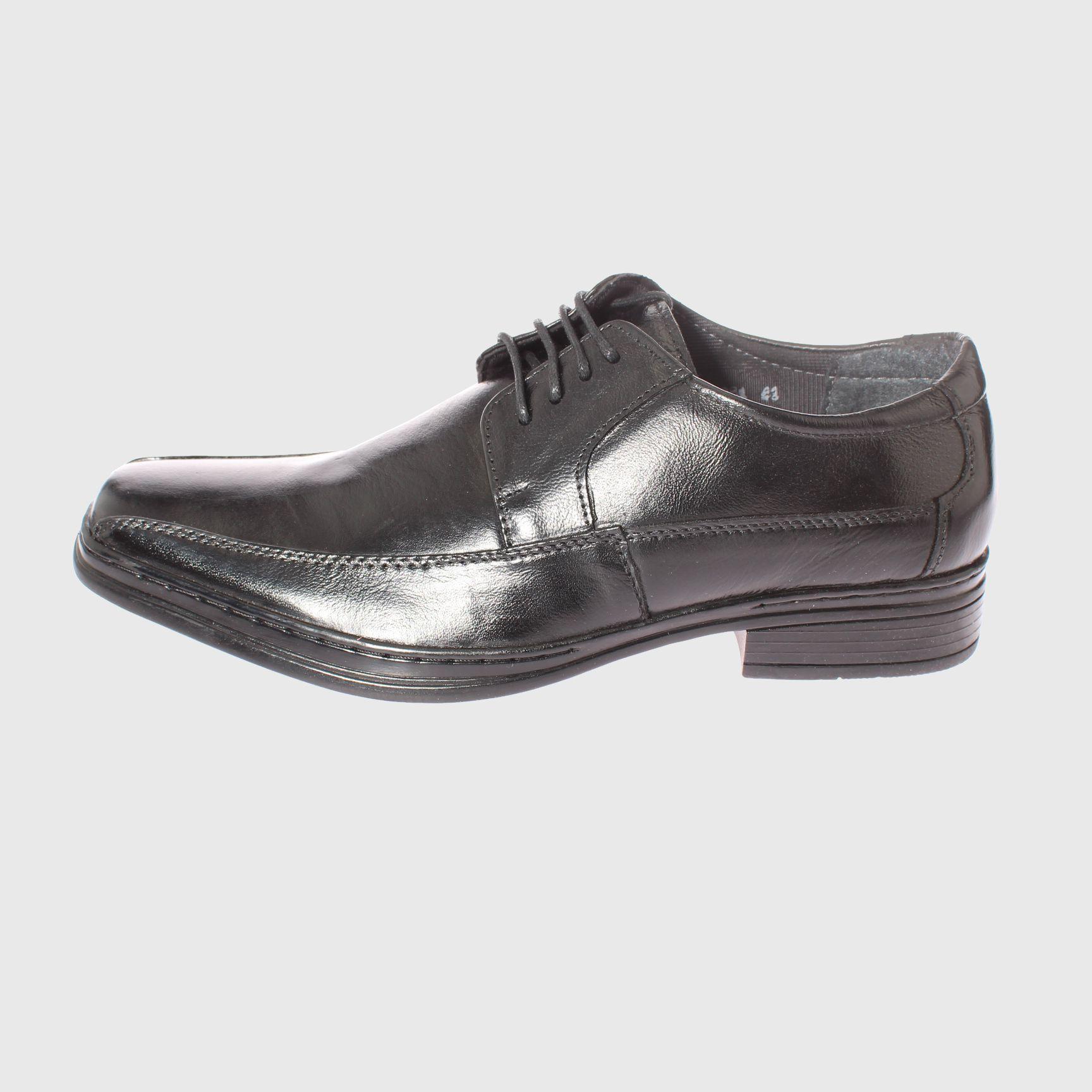 Zapato Vestir Negro Vía Franca Hombre-1