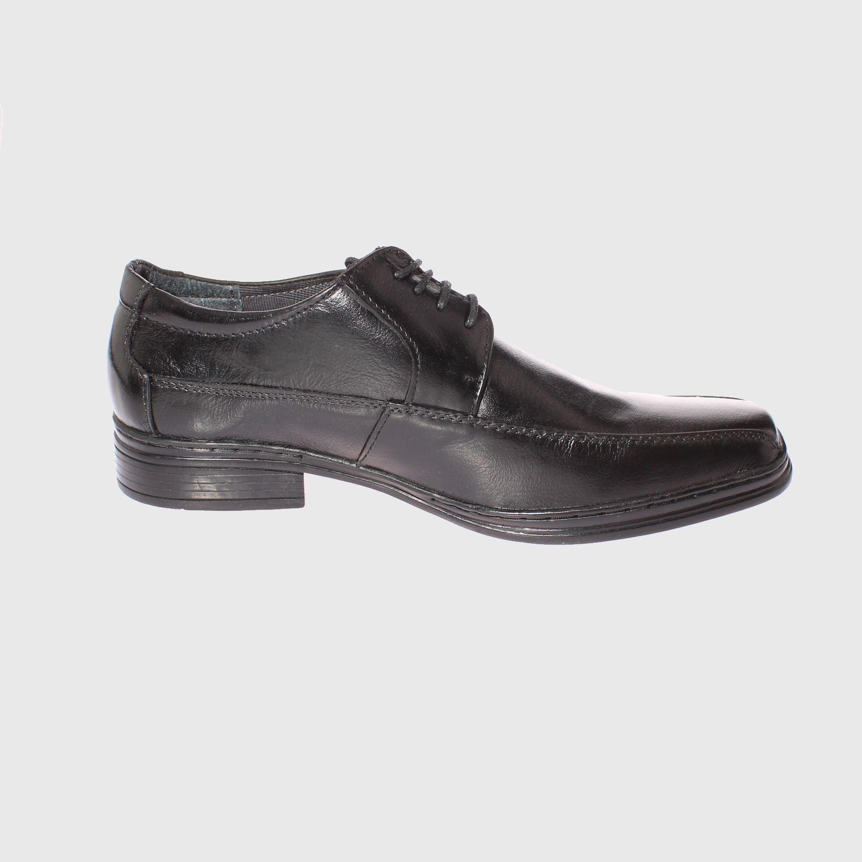 Zapato Vestir Negro Vía Franca Hombre-3