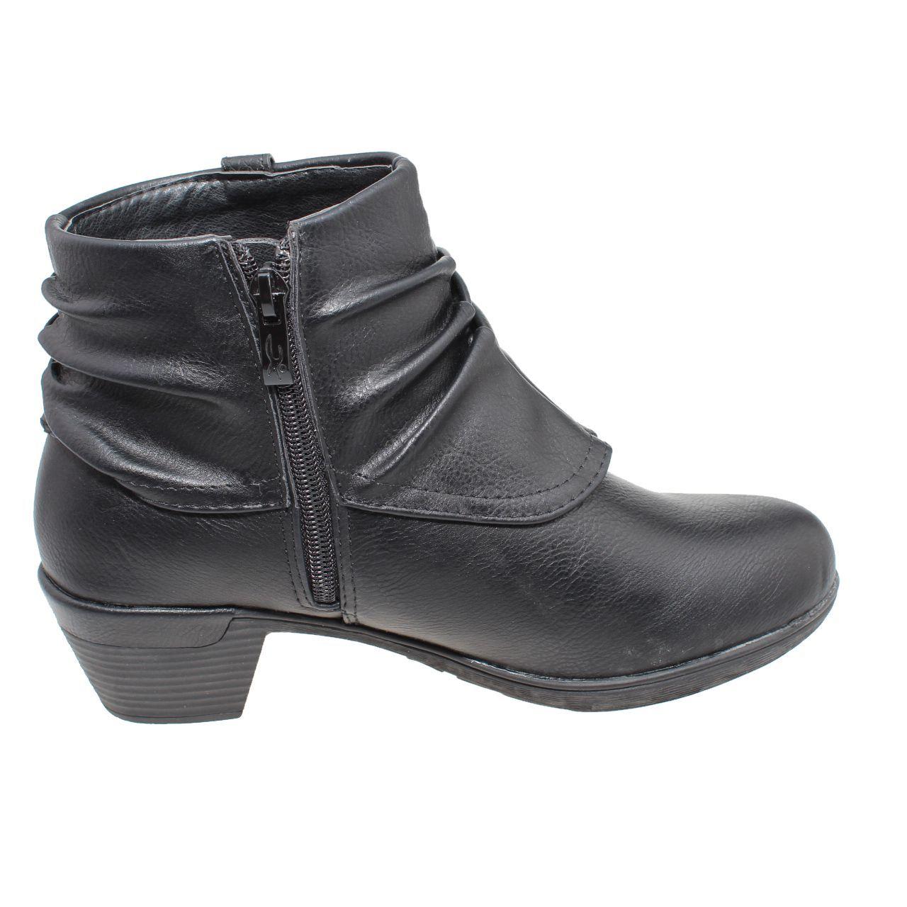 Botin Negro Vía Franca Mujer-1