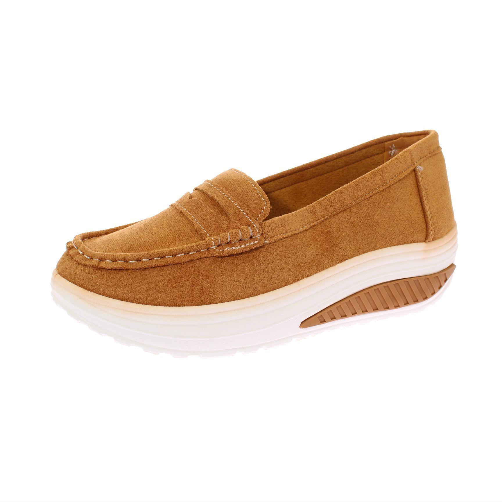 Mocasín Camel Vía Franca Mujer-0