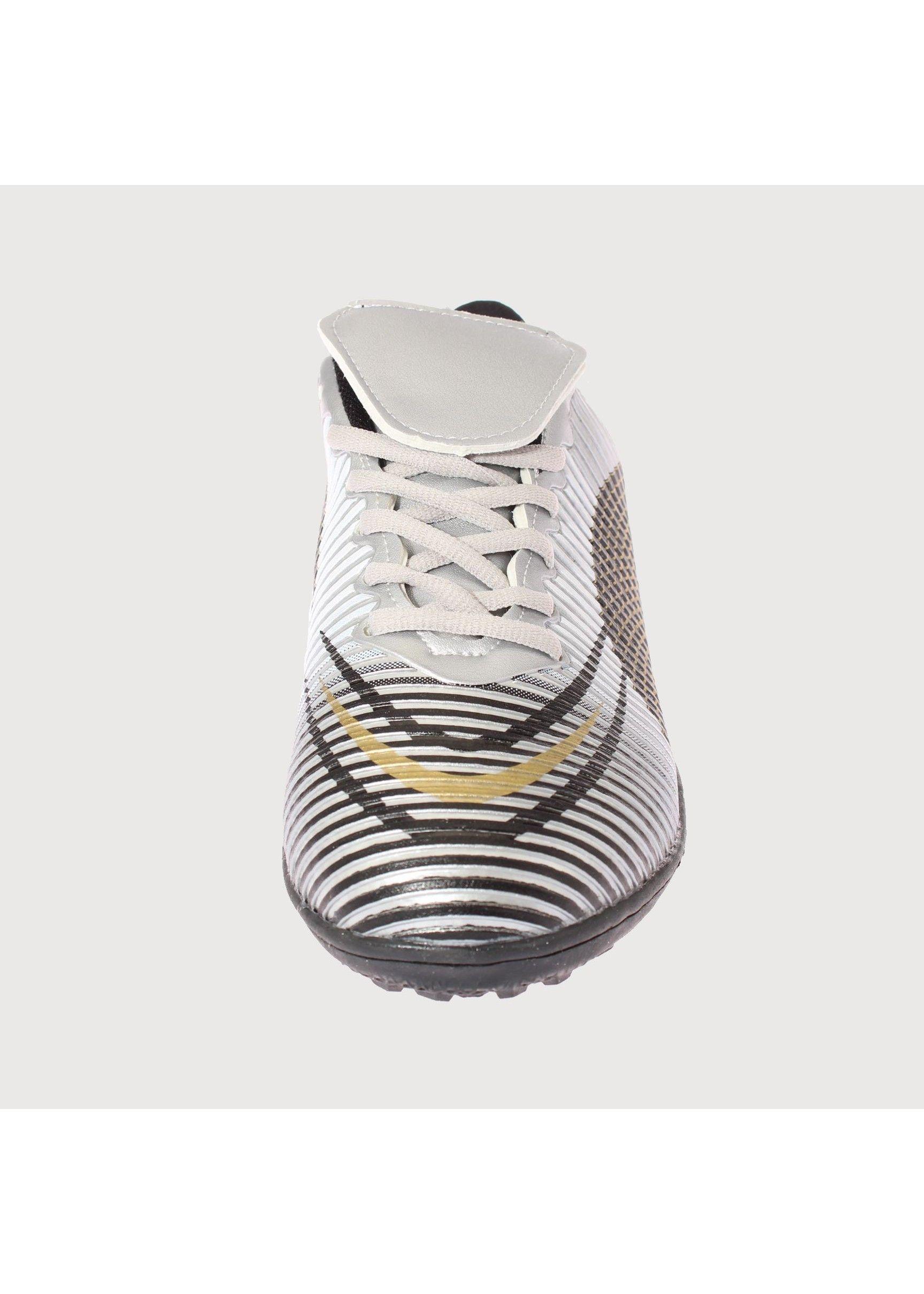 Zapatilla Baby Futbol Plateado Vía Franca Niño Art: 3PG229416SILVER-2