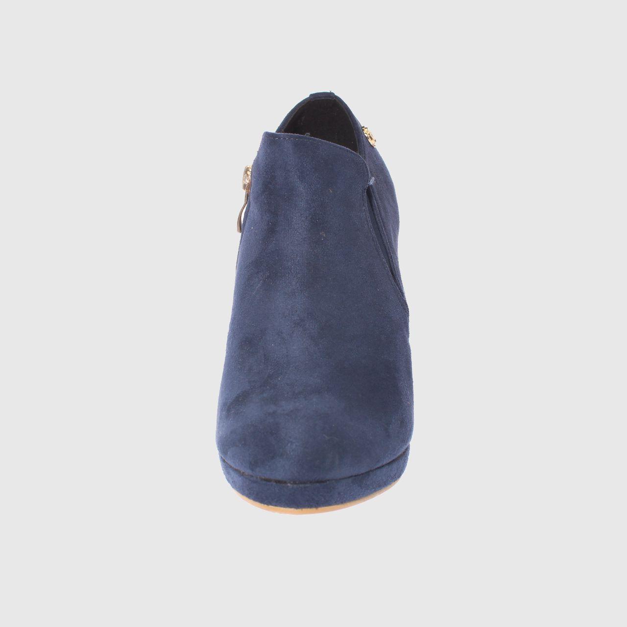 Botín Taco Navy Vía Franca Mujer-2