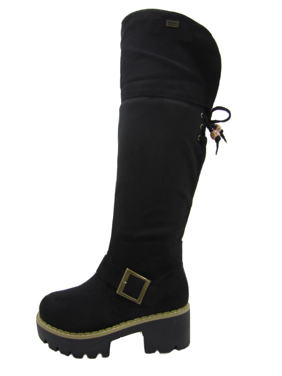 Bota Casual Para Niña Color Negro-0