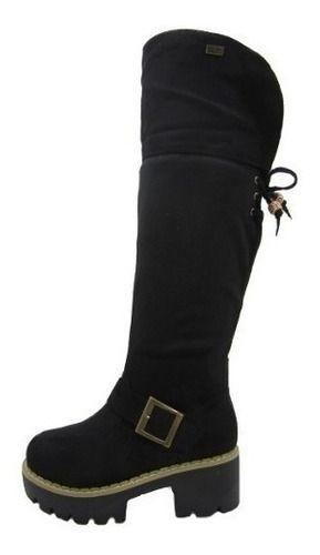 Bota Casual Para Niña Color Negro-4