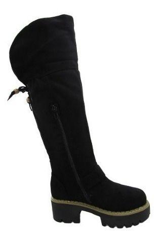 Bota Casual Para Niña Color Negro-6