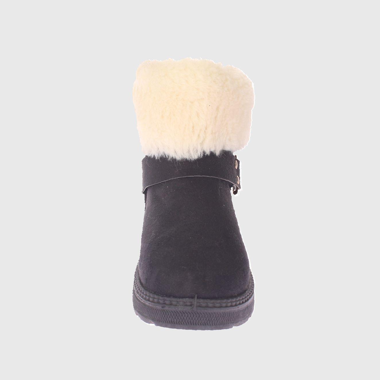 Bota Piel Negro Vía Franca Niña-2