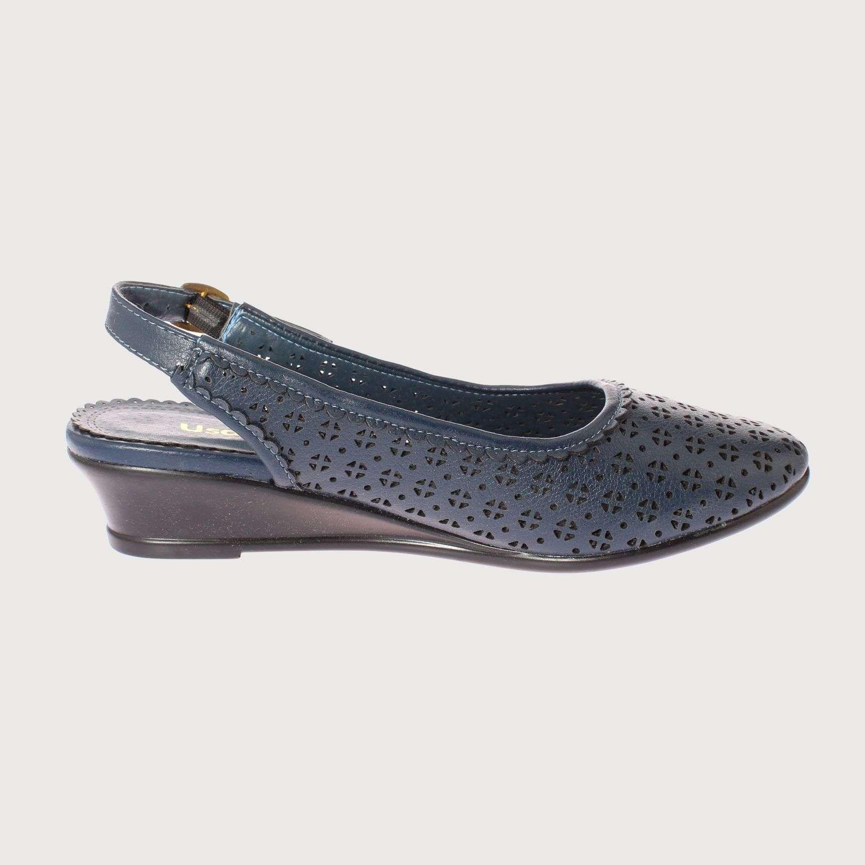 Babucha Azul Marino Vía Franca Mujer Art: 5ZL102024NAVY-3