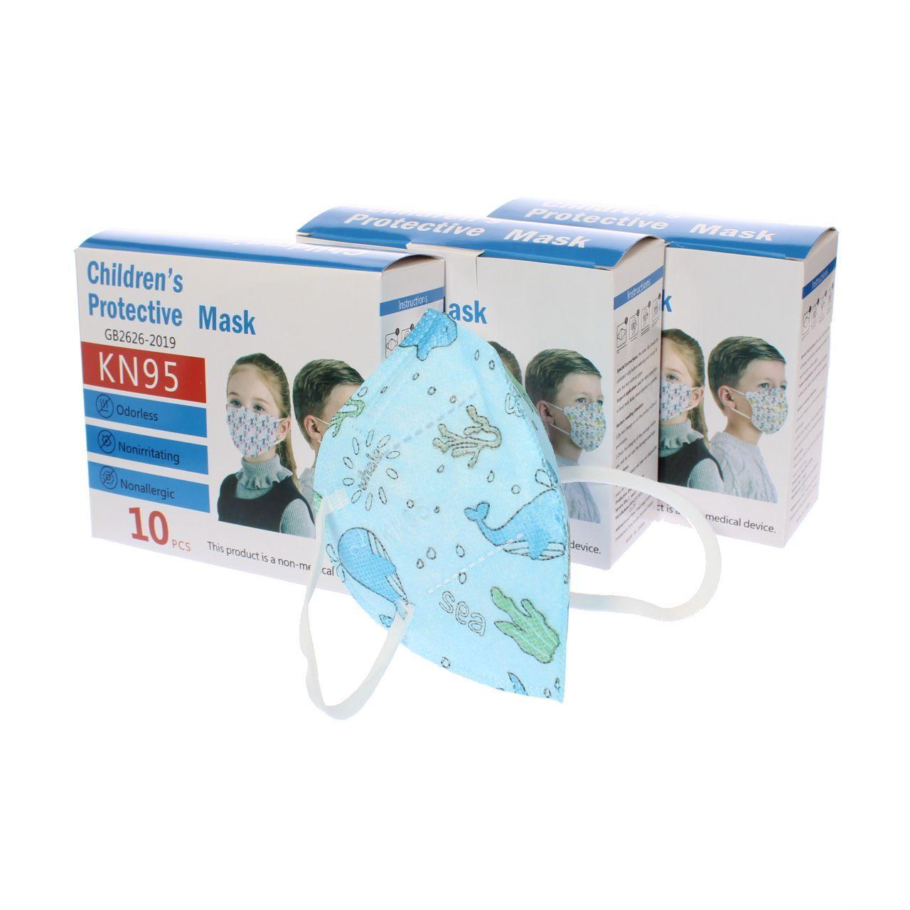 Pack 30 Mascarillas Niño KN95 Azul Vía Franca Niño-0