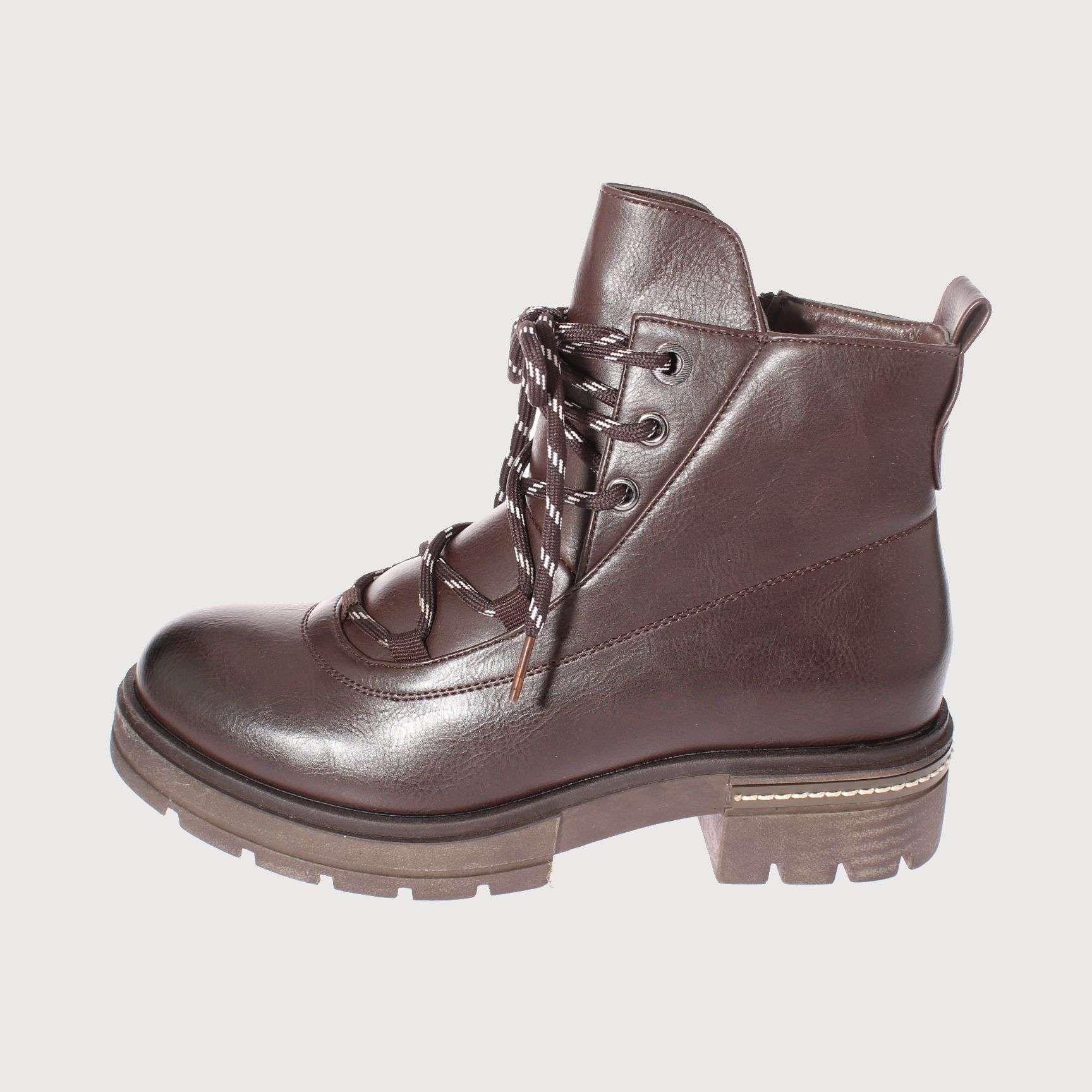 Botín Army Chocolate Vía Franca Mujer Art: 5QM2049COFFEE-1