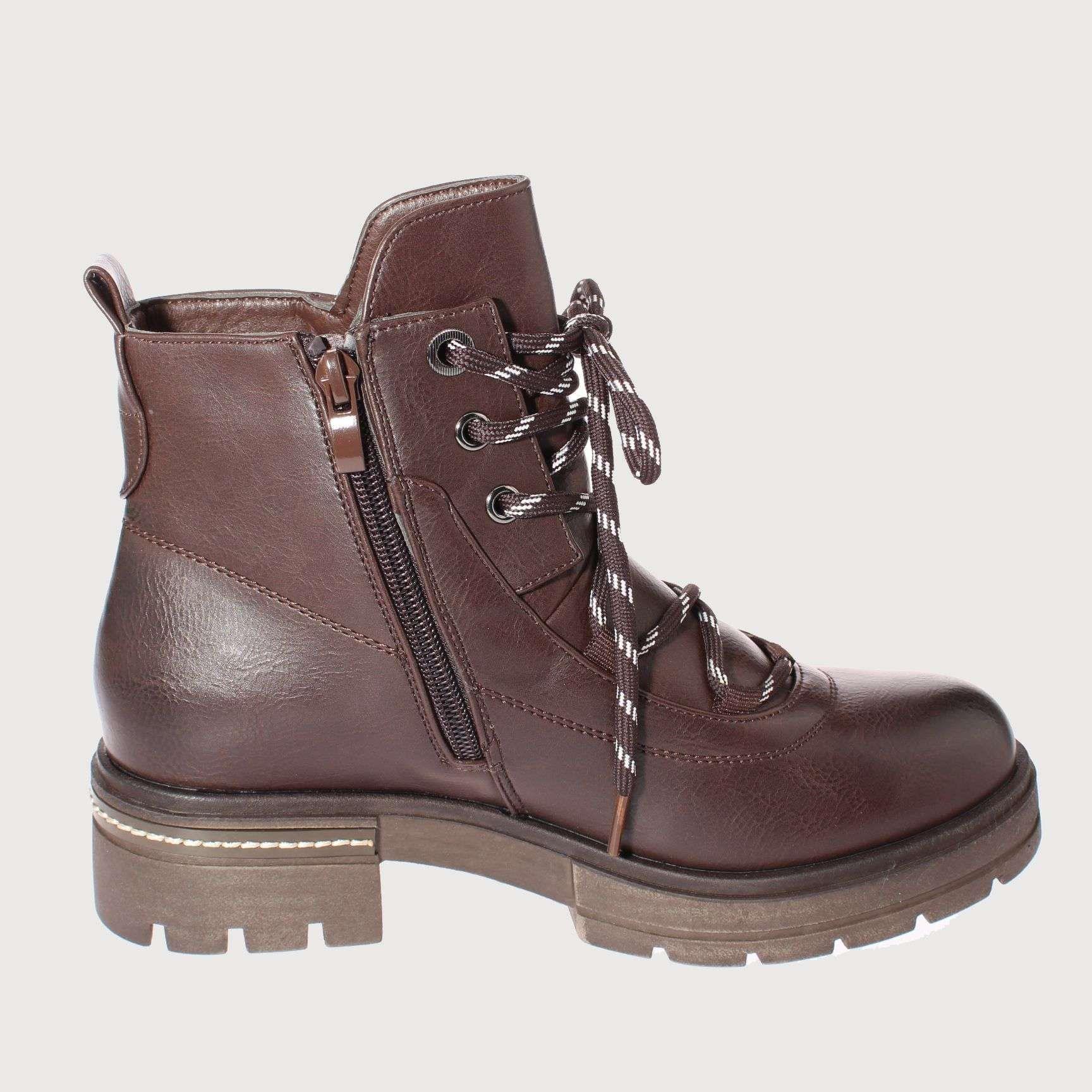 Botín Army Chocolate Vía Franca Mujer Art: 5QM2049COFFEE-3
