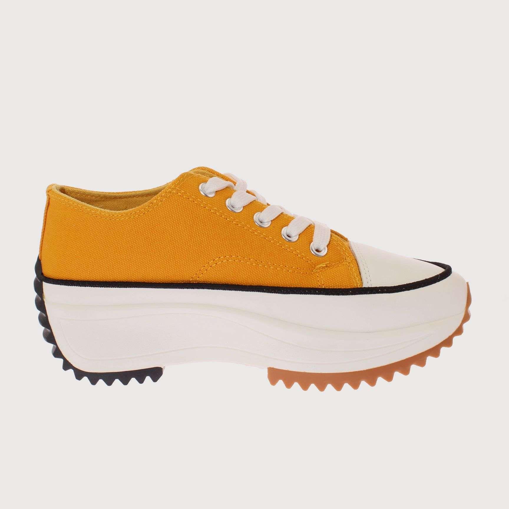 Zapatilla Lona Amarillo Vía Franca Mujer Art: 5LA20YELLOW-3