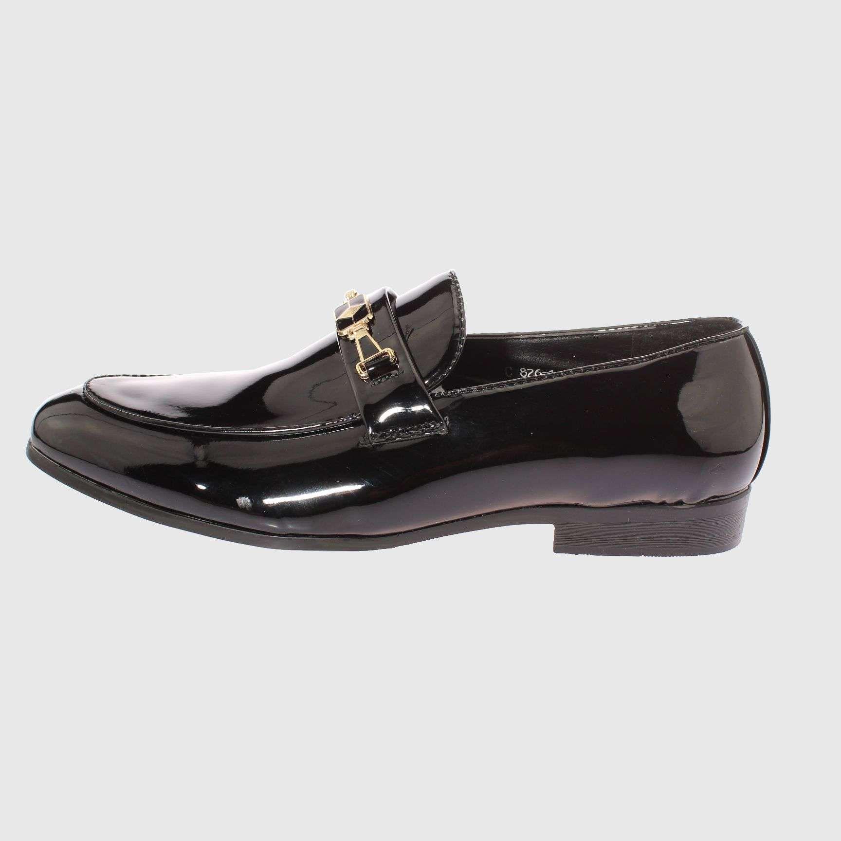 Zapato Negro Vía Franca Hombre-1